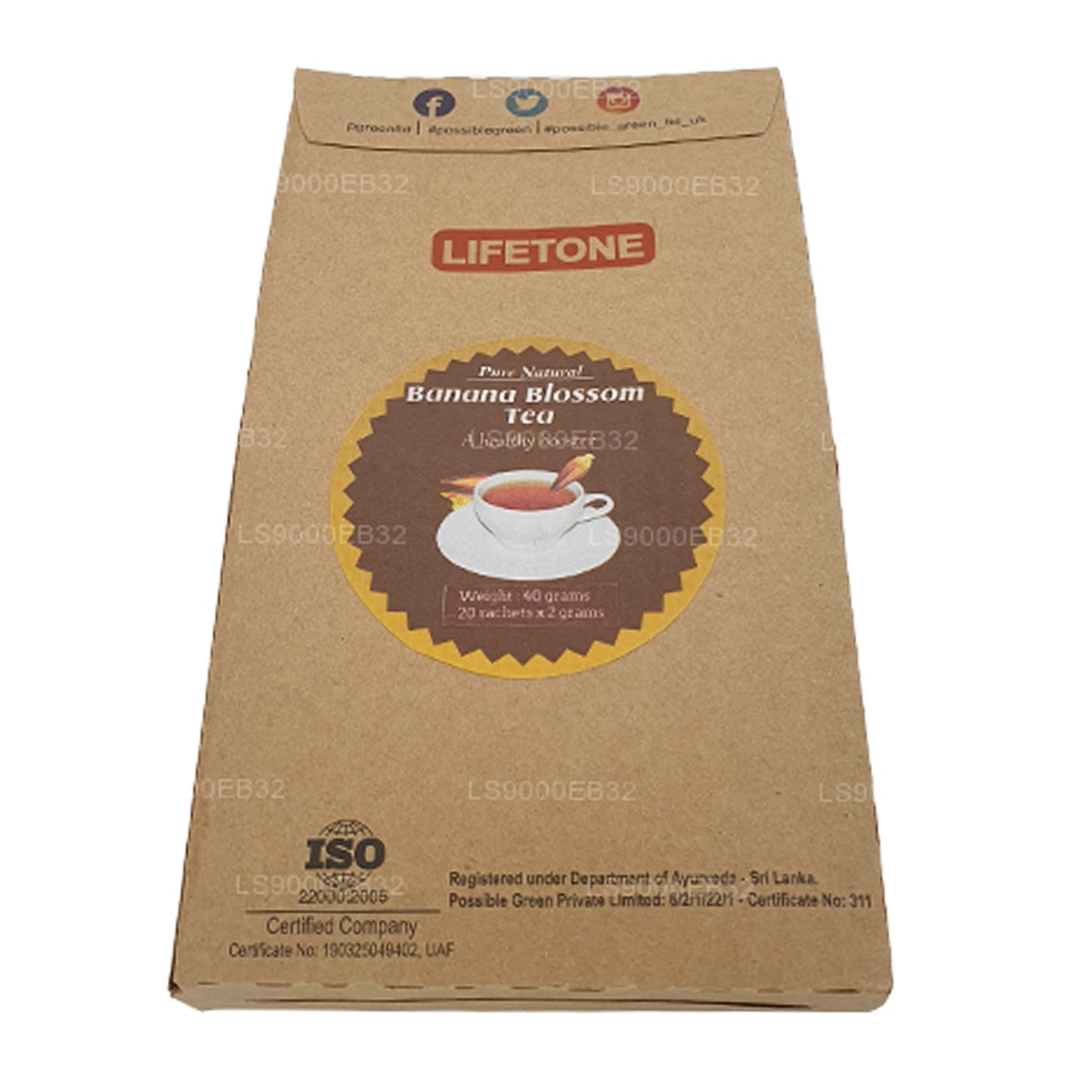 Té de flor de plátano Lifetone (40 g)