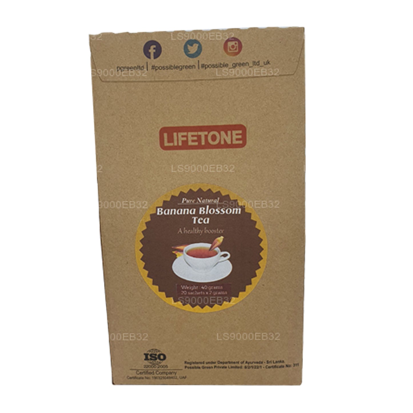 Té de flor de plátano Lifetone (40 g)