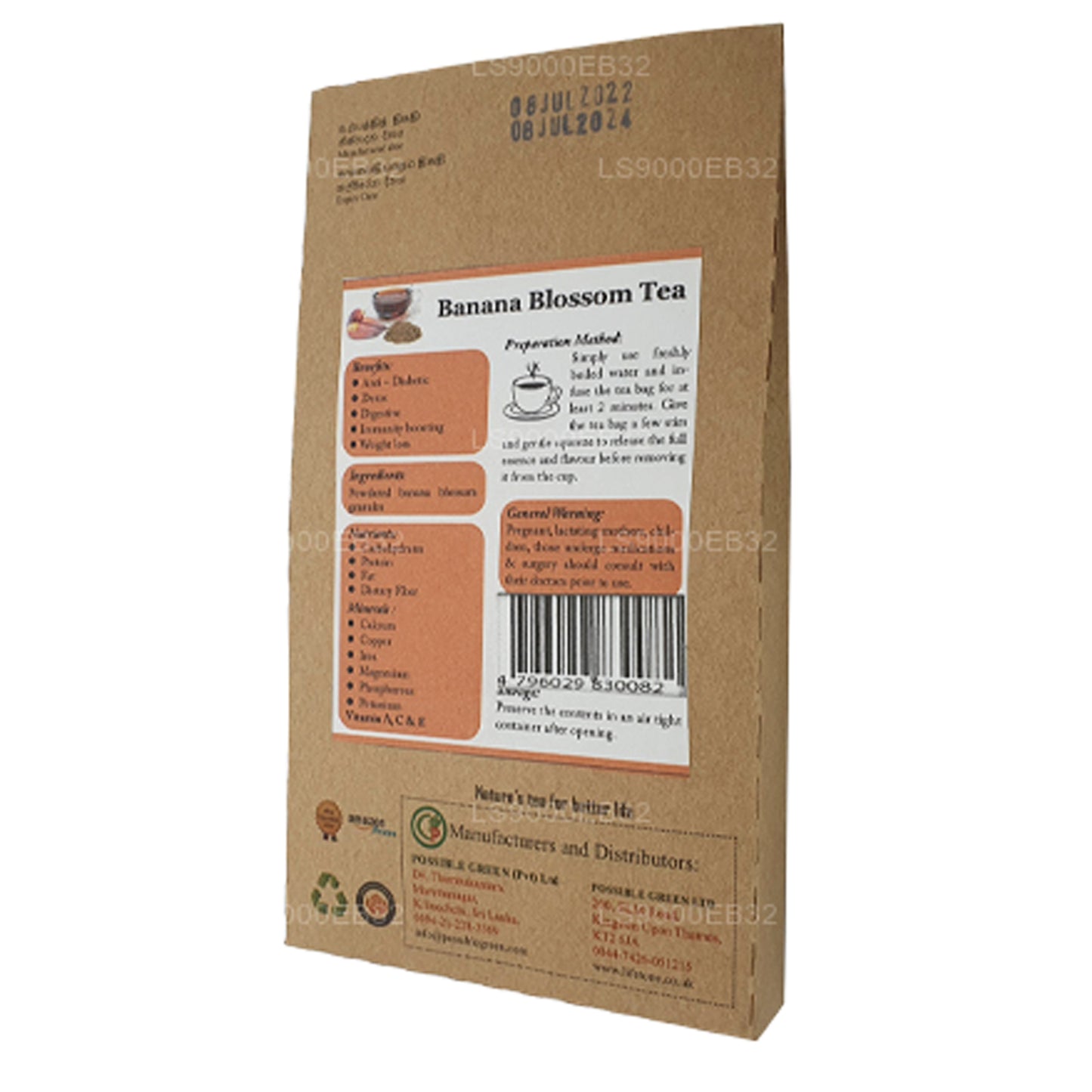 Té de flor de plátano Lifetone (40 g)