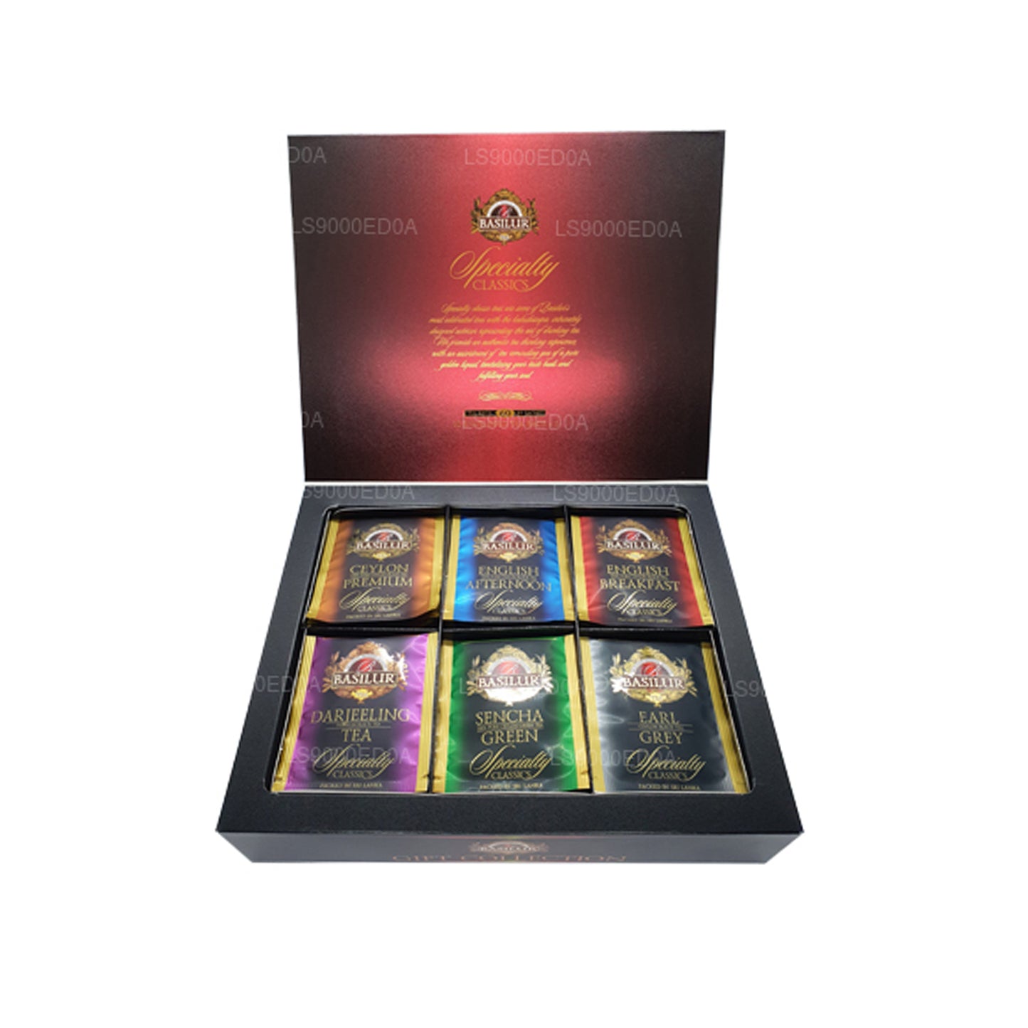 Caja de regalo Basilur Surted Specialty Classics (115 g), 60 bolsas de té envueltas