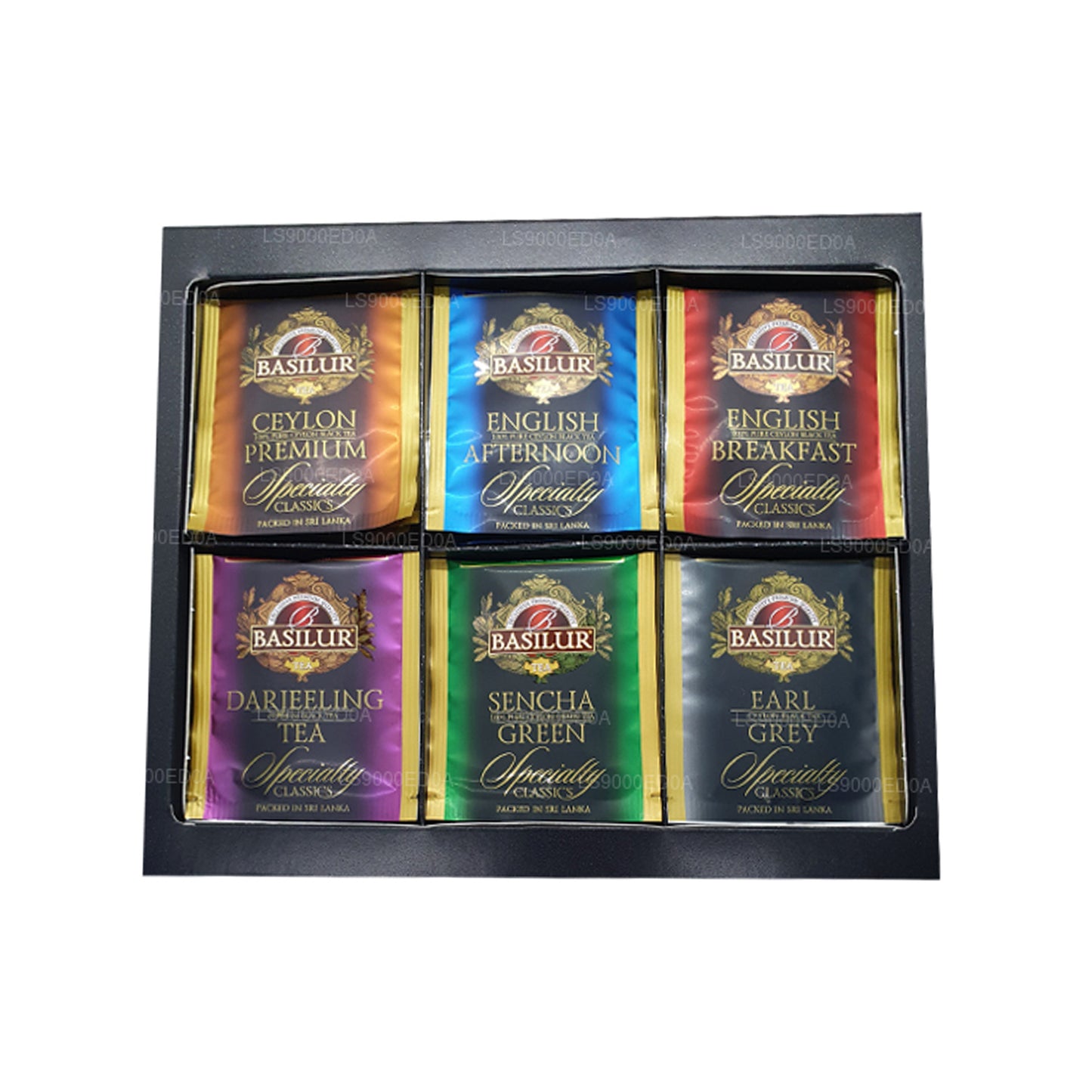 Caja de regalo Basilur Surted Specialty Classics (115 g), 60 bolsas de té envueltas