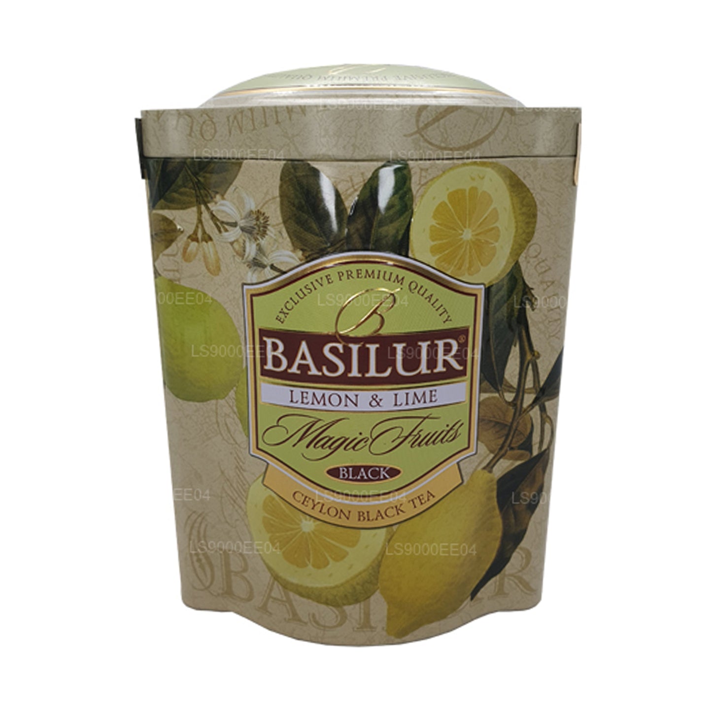 Carrito de lata Basilur Magic Fruits con limón y lima (100 g)