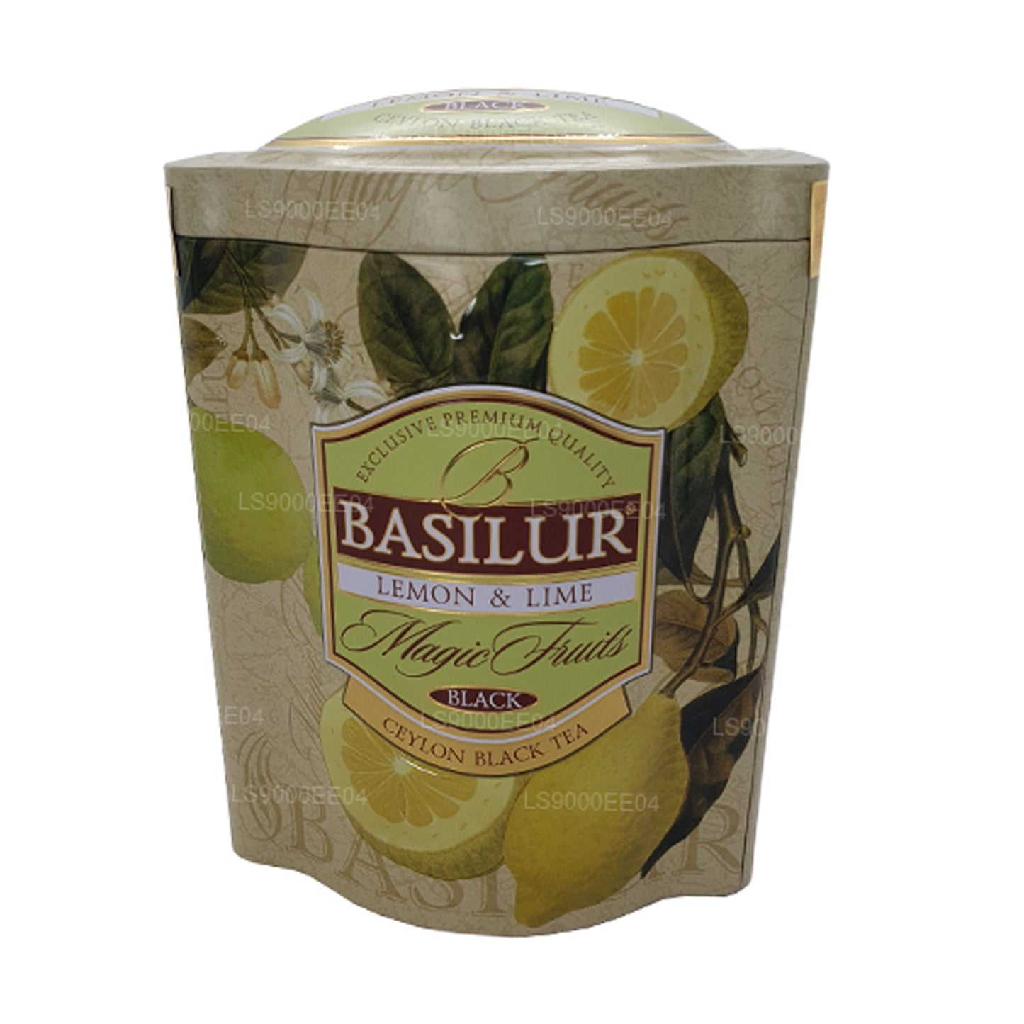 Carrito de lata Basilur Magic Fruits con limón y lima (100 g)