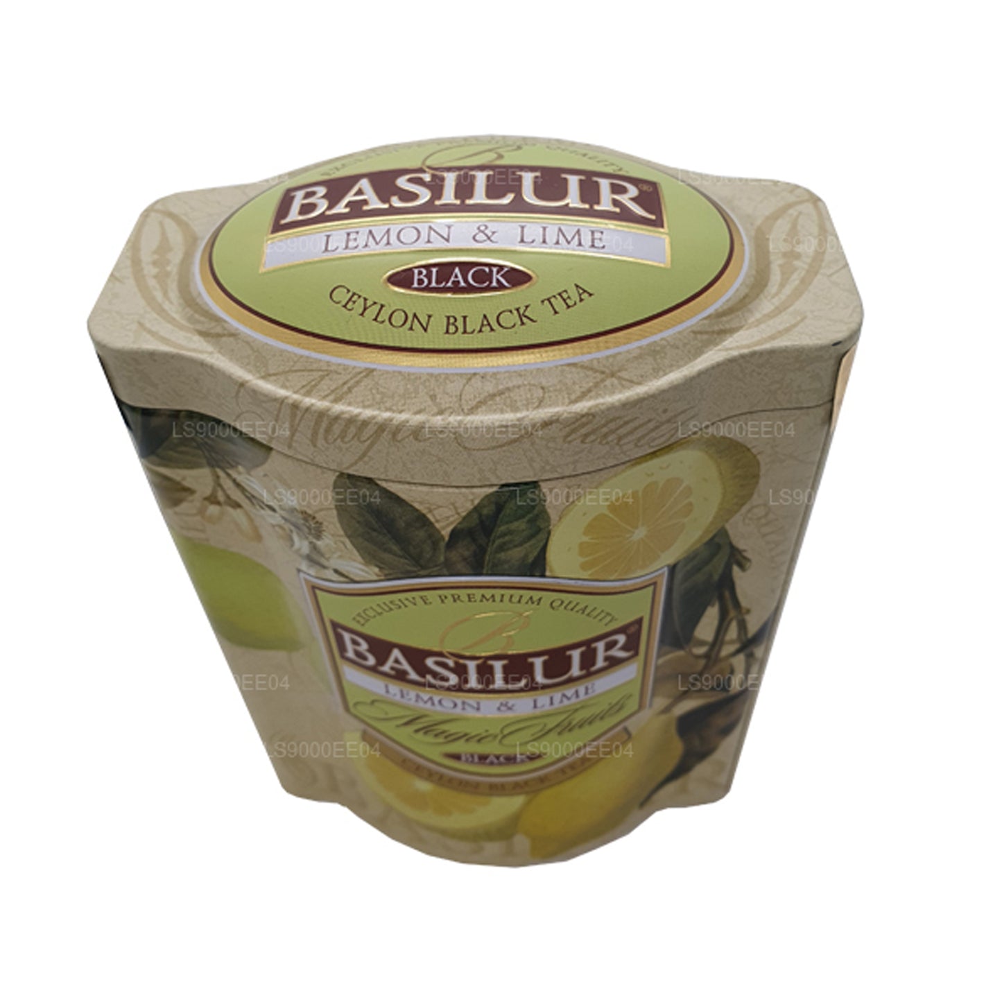 Carrito de lata Basilur Magic Fruits con limón y lima (100 g)