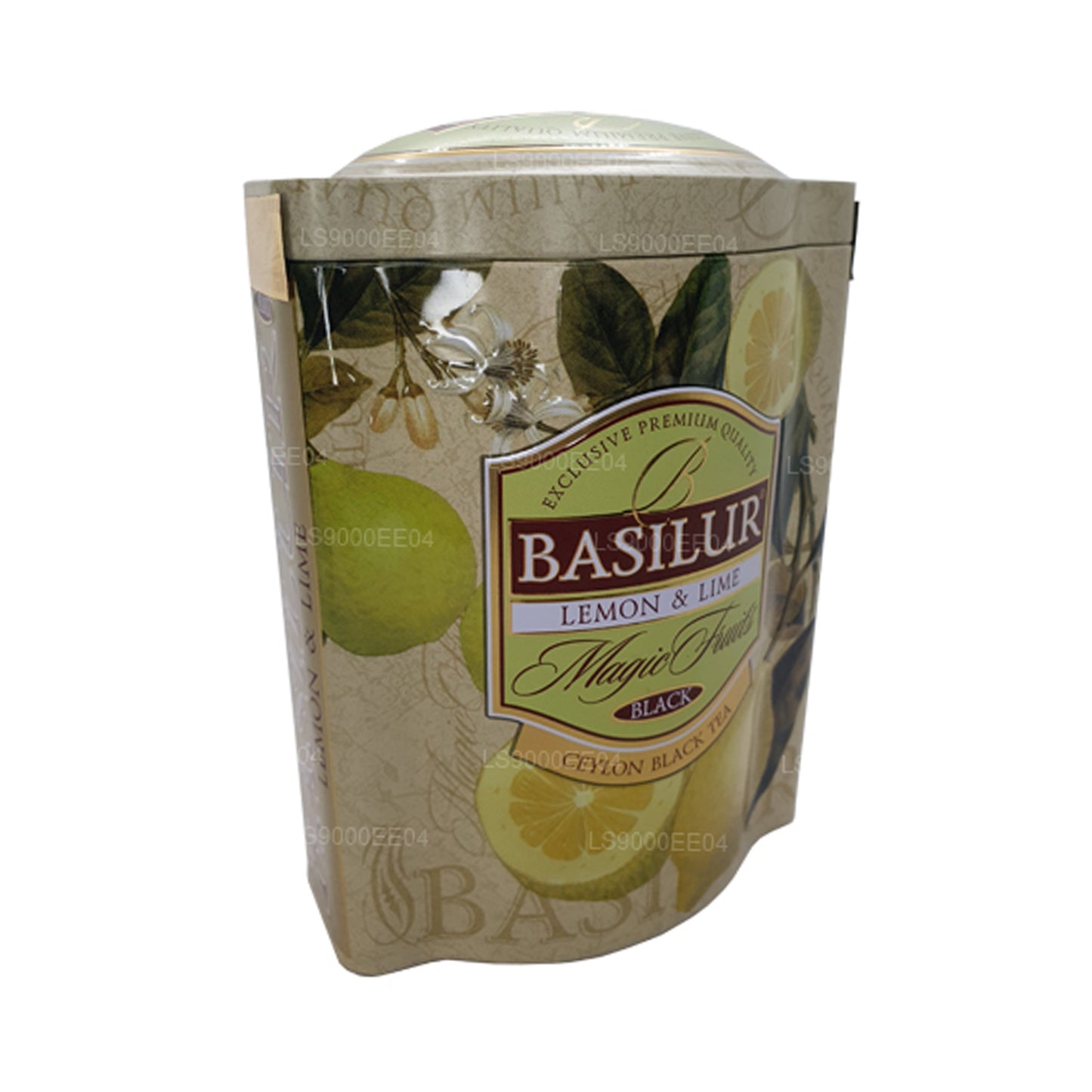 Carrito de lata Basilur Magic Fruits con limón y lima (100 g)
