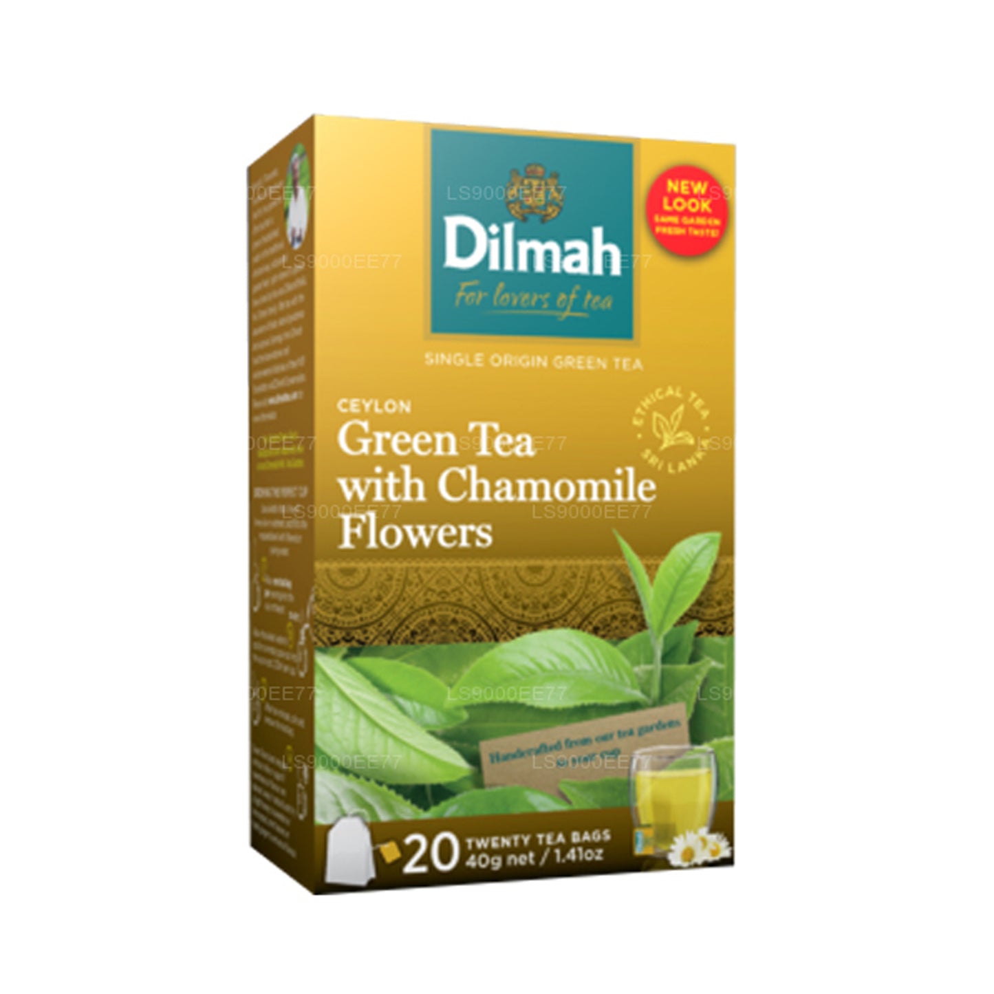 Té verde con flores de manzanilla (40 g) 20 bolsitas de té