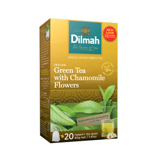Té verde con flores de manzanilla (40 g) 20 bolsitas de té