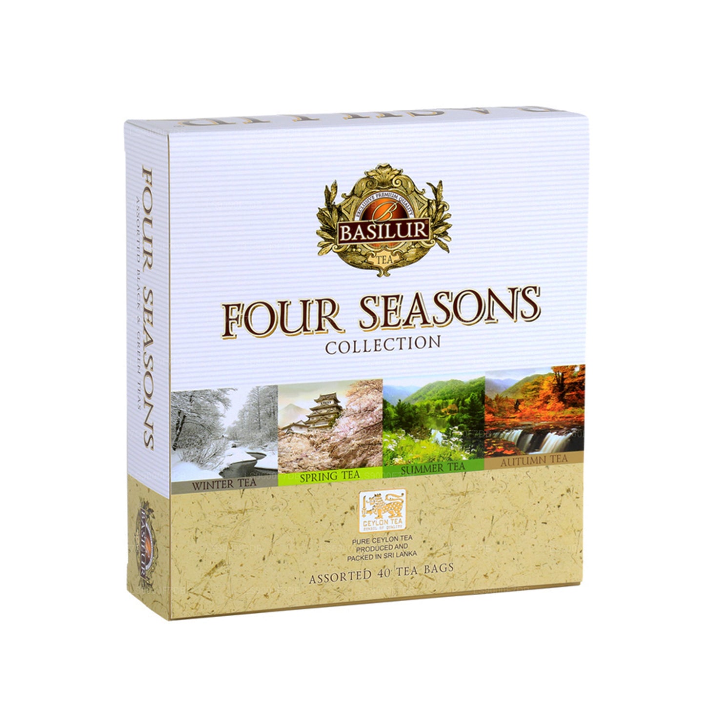 Basilur «Four Seasons Surted» (70 g), 40 bolsas de té envueltas