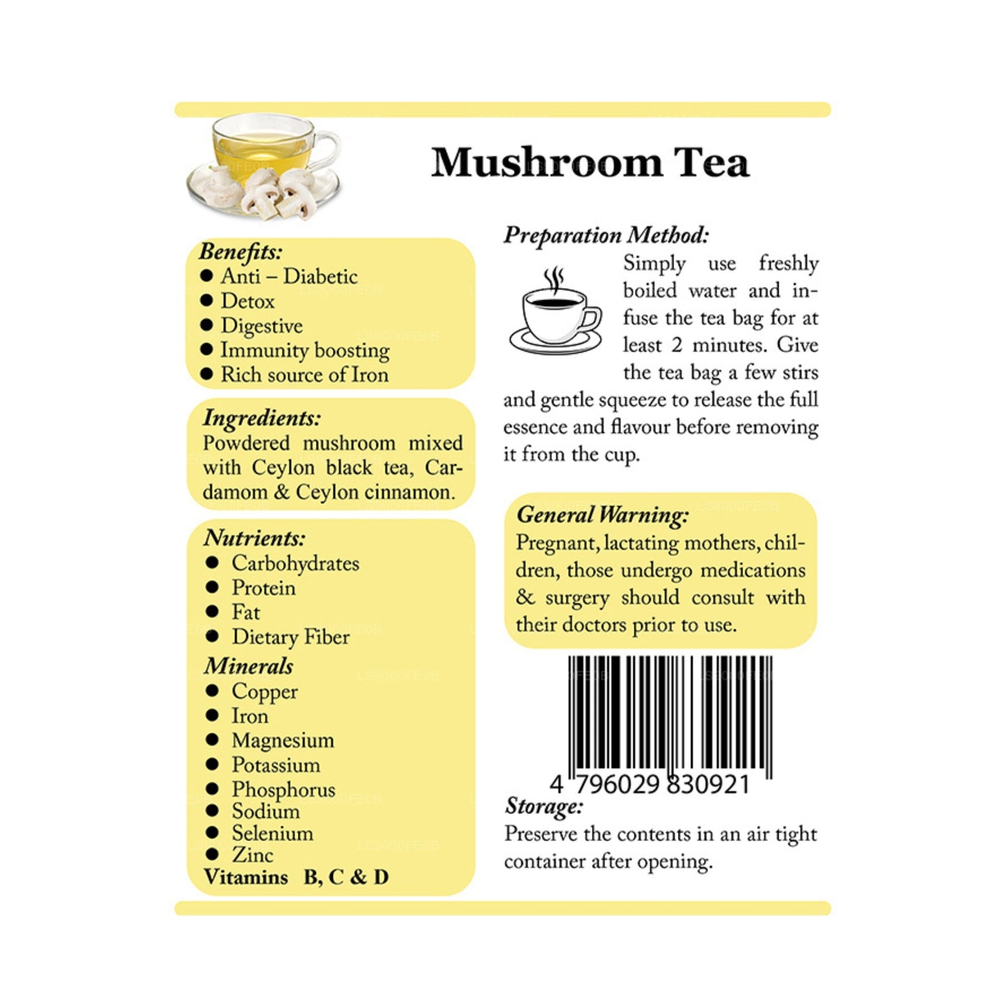 Lifetone Mushroom tea (40g)