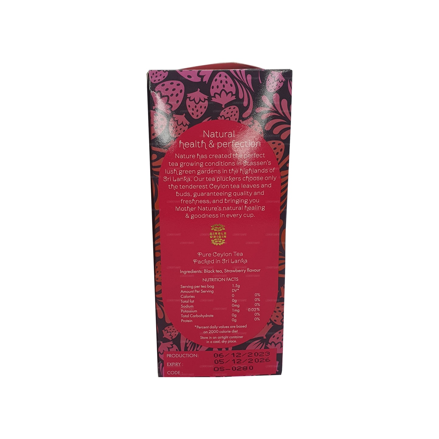 Té de fresa Stassen (37,5 g) 25 bolsitas de té