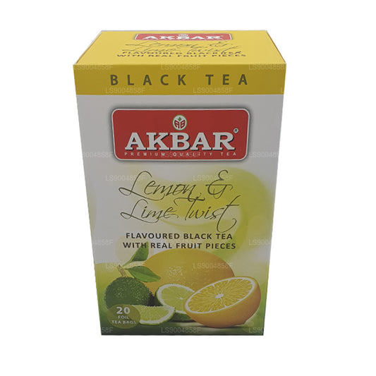 Té Akbar Twist de limón y lima (40 g) 20 bolsitas de té