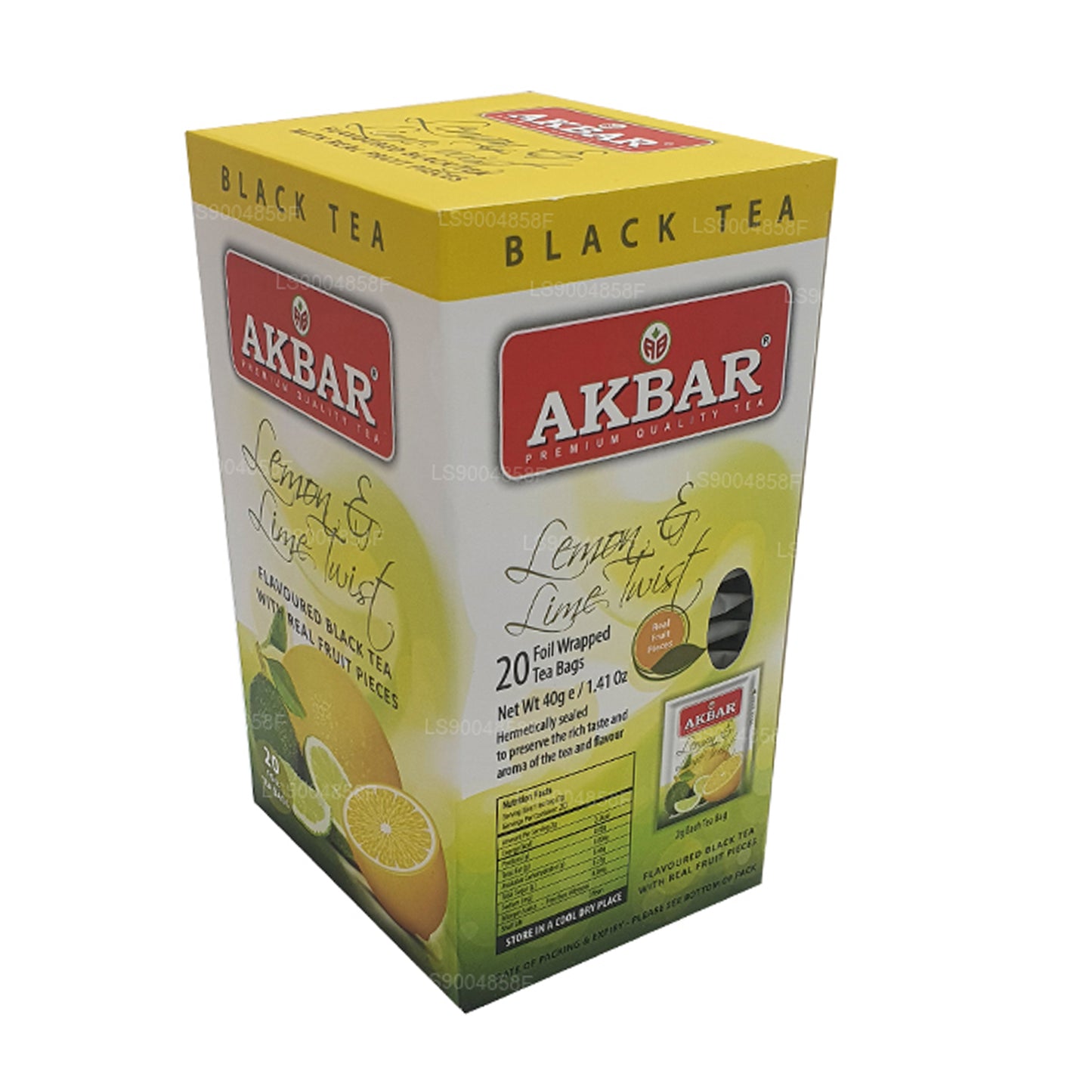 Té Akbar Twist de limón y lima (40 g) 20 bolsitas de té