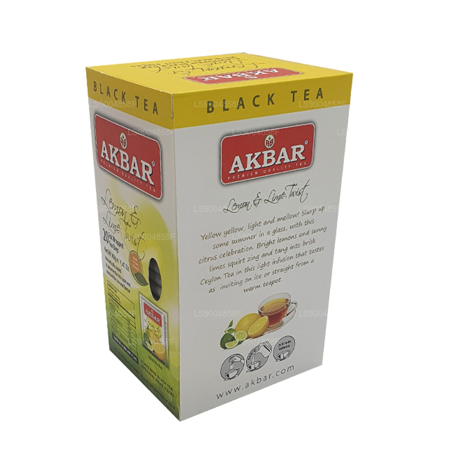Té Akbar Twist de limón y lima (40 g) 20 bolsitas de té