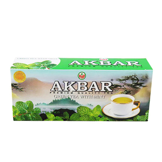 Té verde con menta Akbar (200 g) 100 bolsitas