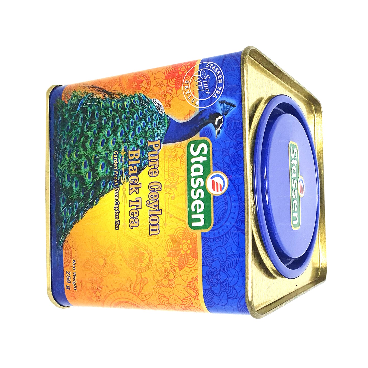 Lata de té negro puro de Ceilán Stassen (250 g)