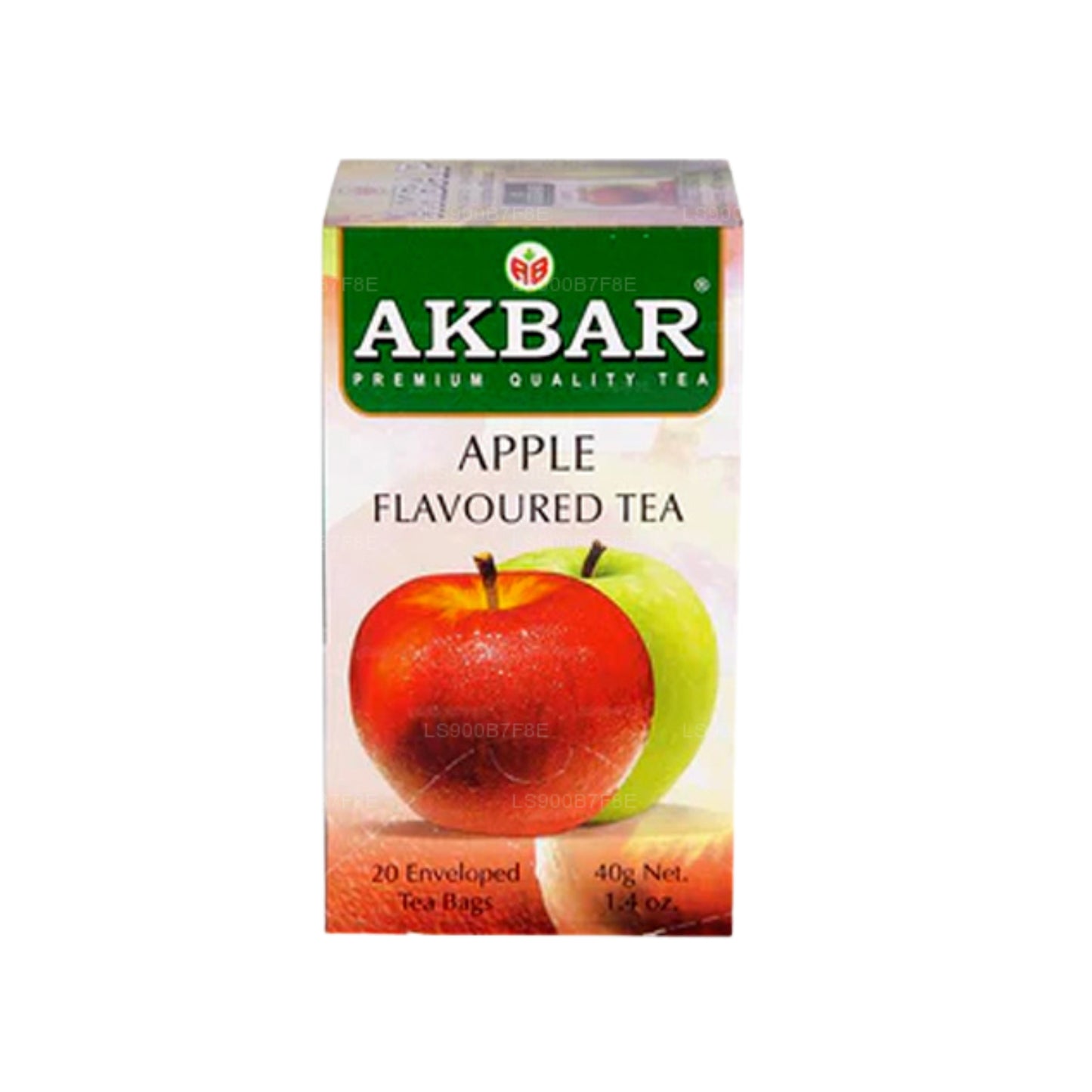 Té negro de Ceilán con sabor a manzana Akbar (40 g), 20 bolsitas de té