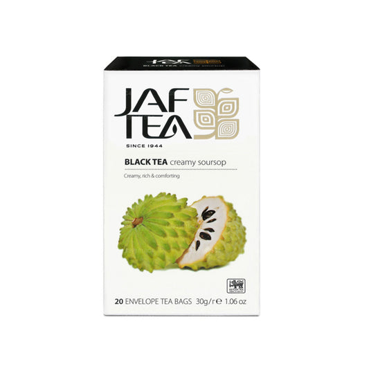 Té negro cremoso de guanábana Jaf Tea Pure Fruits Collection (30 g), 20 bolsitas de té