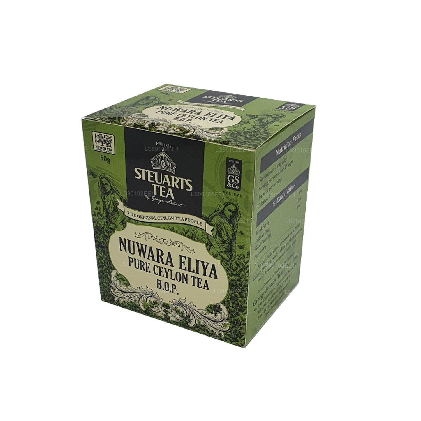 Té de hojas Nuwara Eliya BOP de George Steuart (50 g)