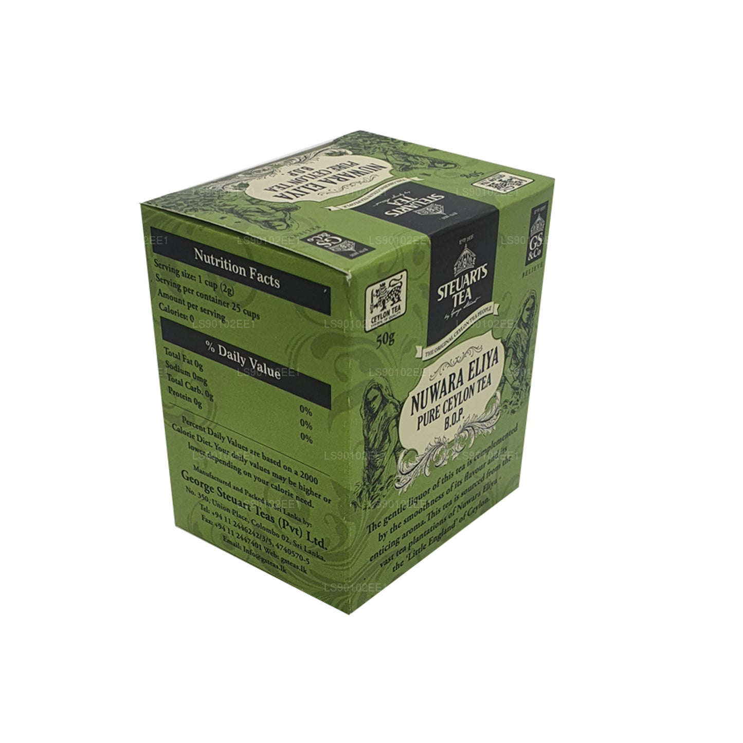 Té de hojas Nuwara Eliya BOP de George Steuart (50 g)