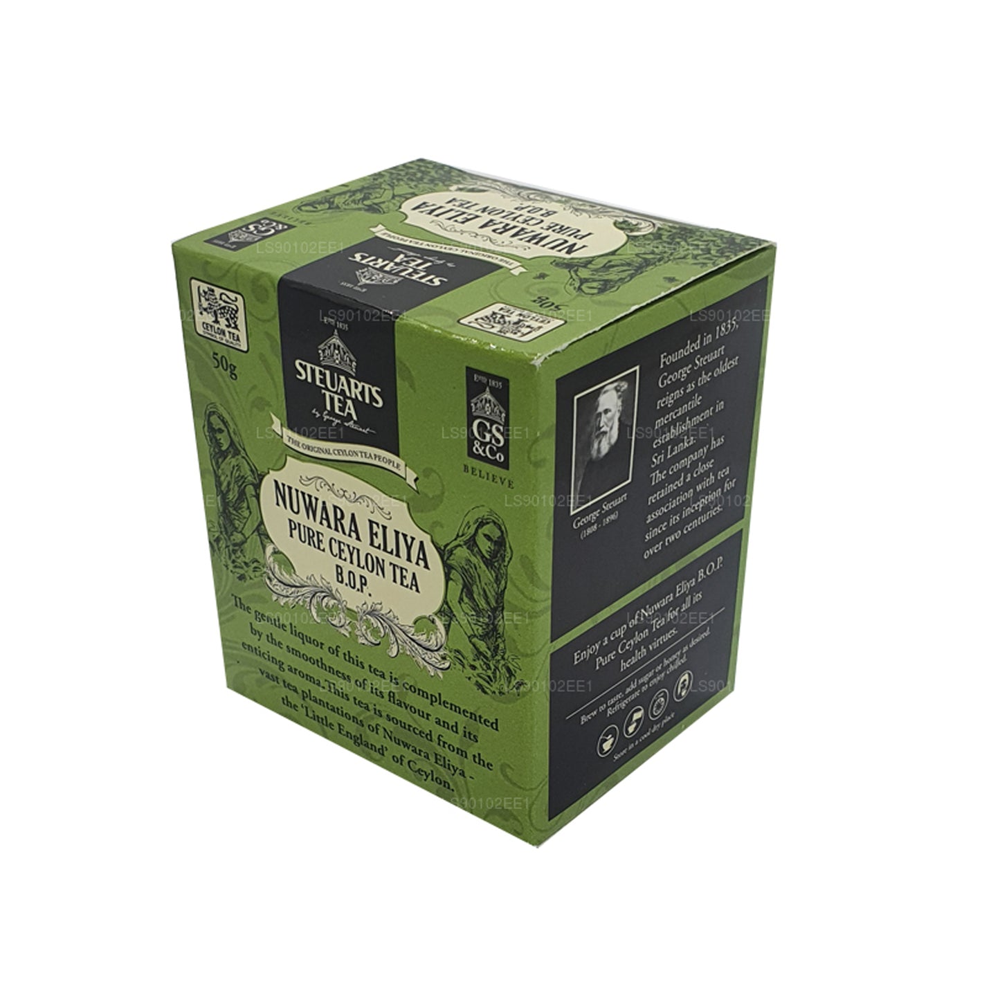 Té de hojas Nuwara Eliya BOP de George Steuart (50 g)