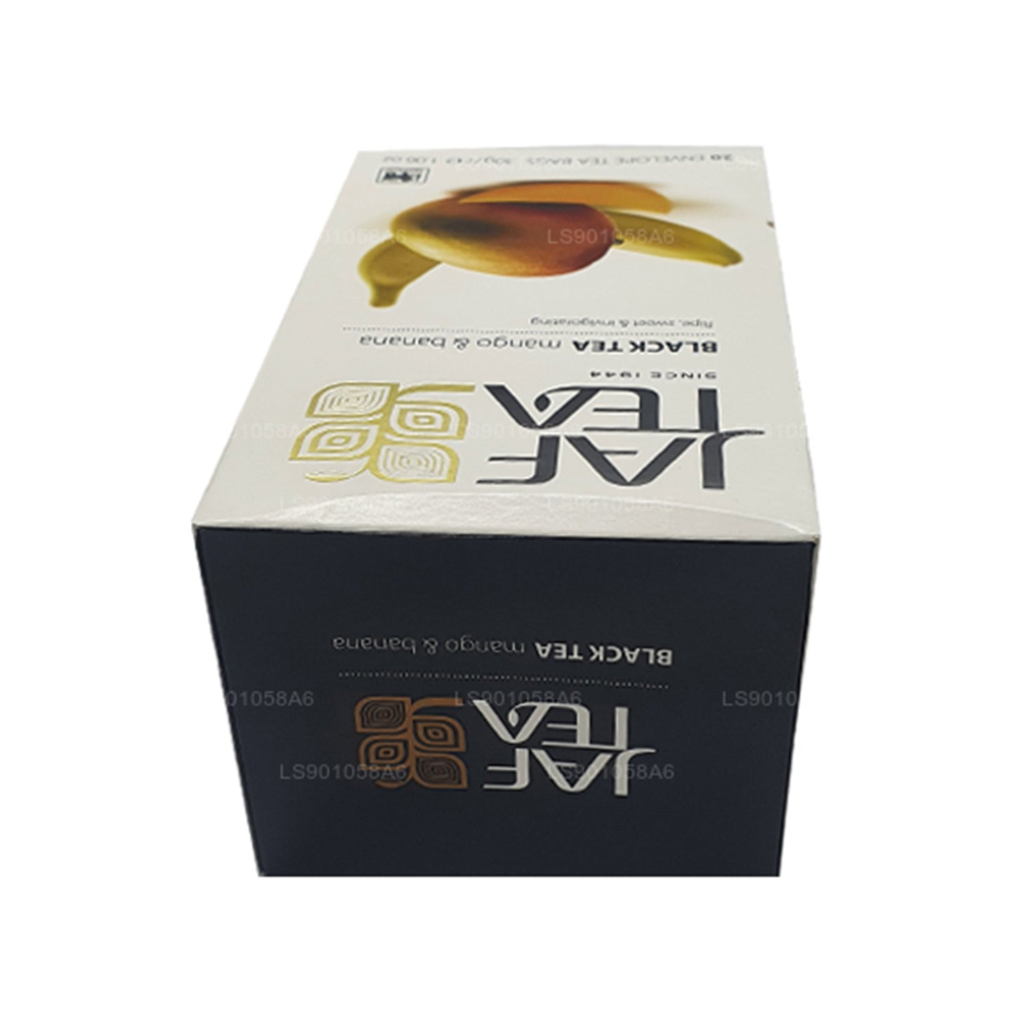 Jaf Tea Pure Fruits Collection, té negro, mango y plátano (30 g), 20 bolsitas