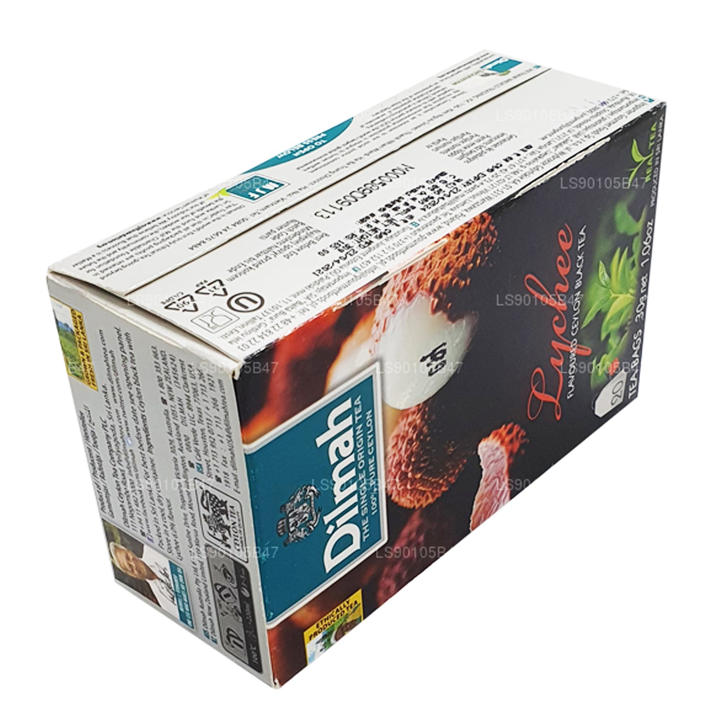 Té negro Dilmah con sabor a lichi (30 g)
