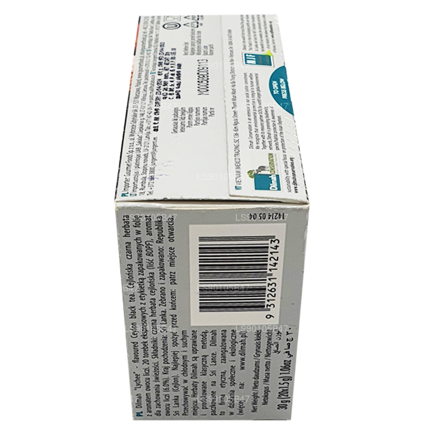 Té negro Dilmah con sabor a lichi (30 g)