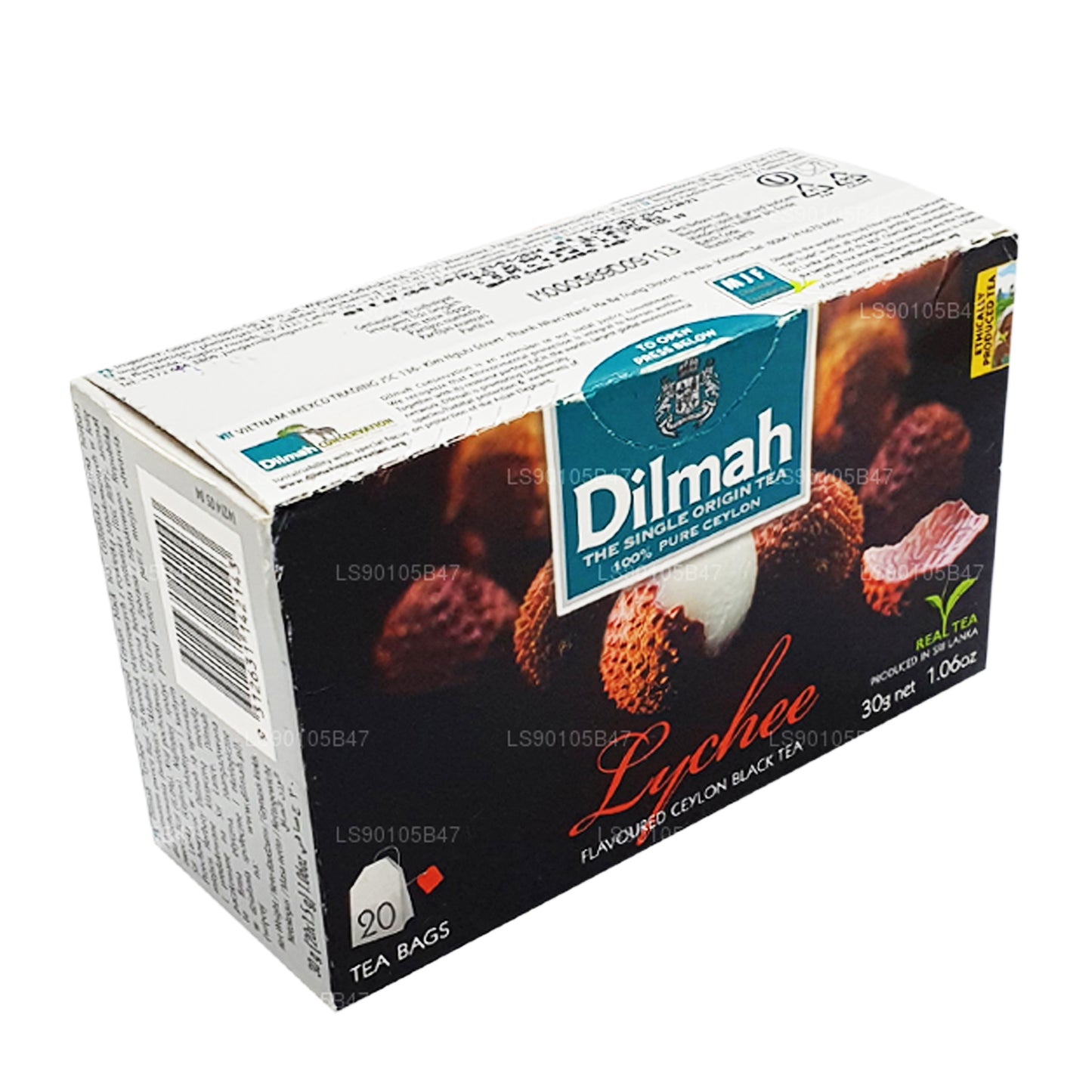 Té negro Dilmah con sabor a lichi (30 g)
