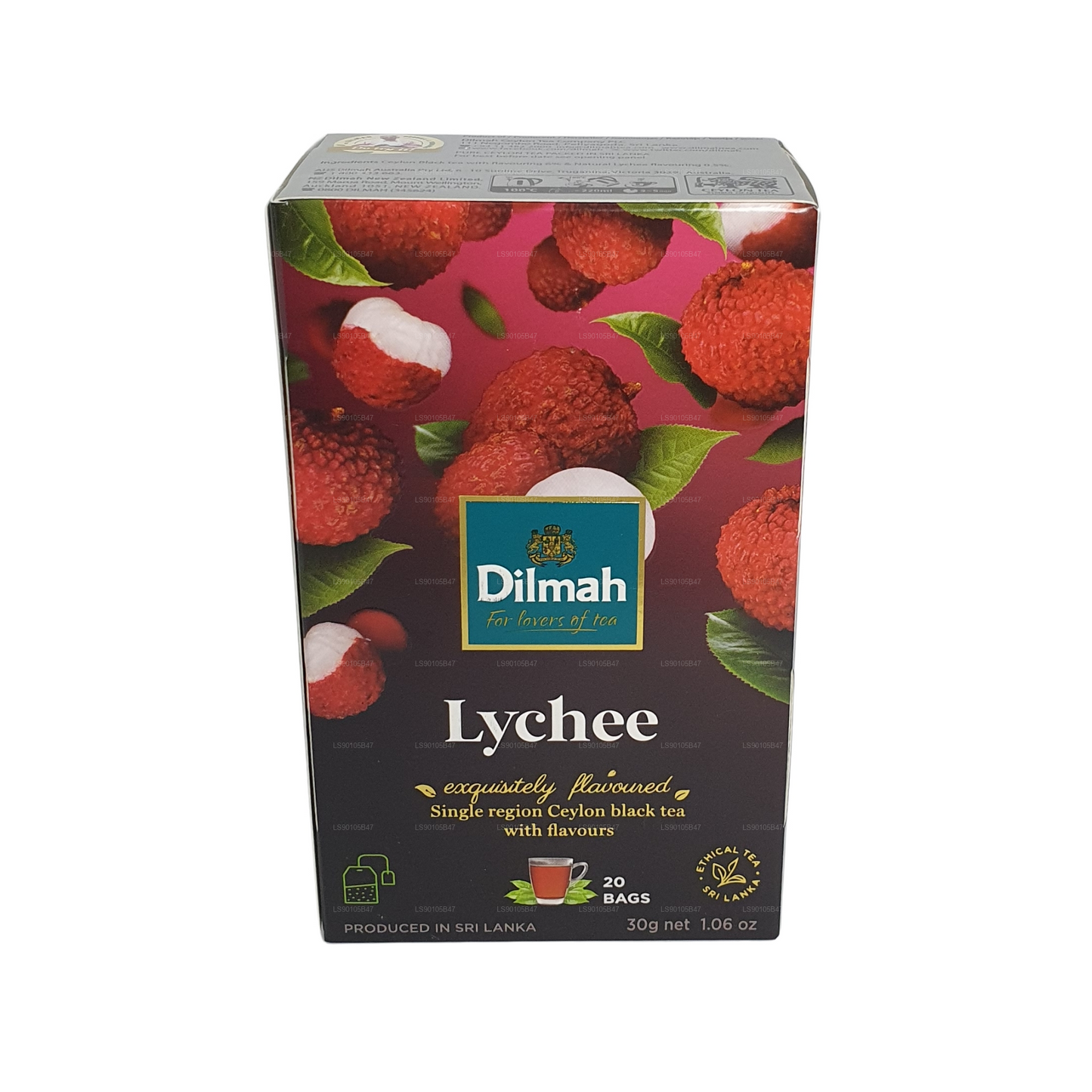 Té negro Dilmah con sabor a lichi (30 g)