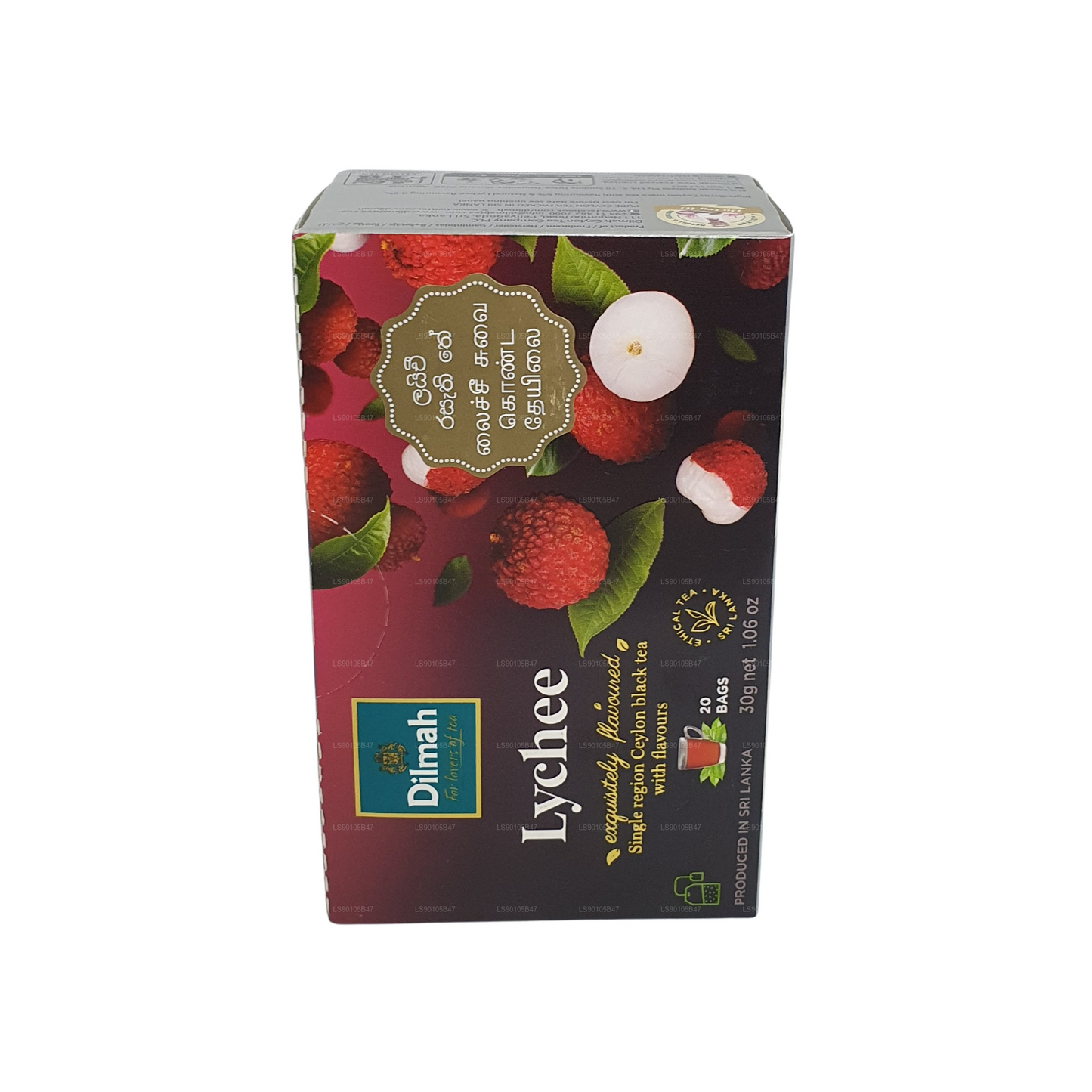 Té negro Dilmah con sabor a lichi (30 g)