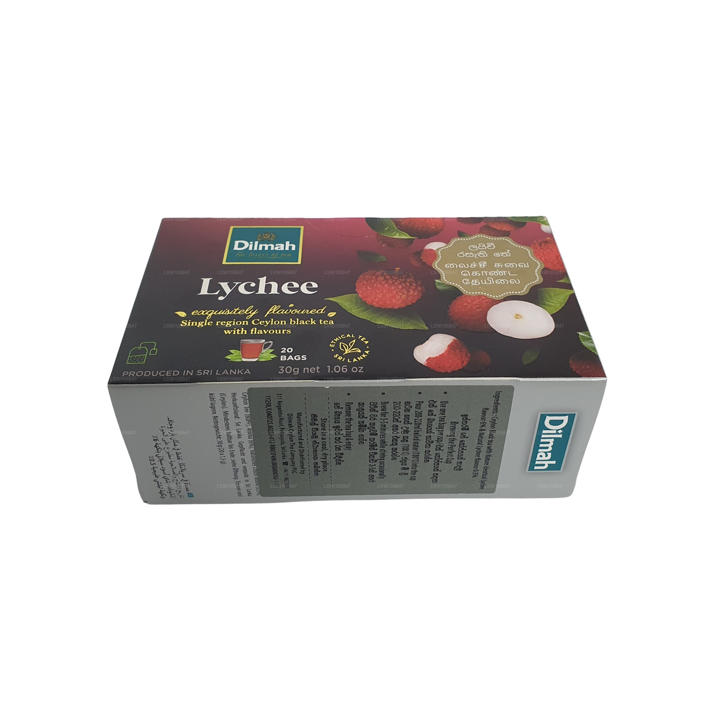 Té negro Dilmah con sabor a lichi (30 g)