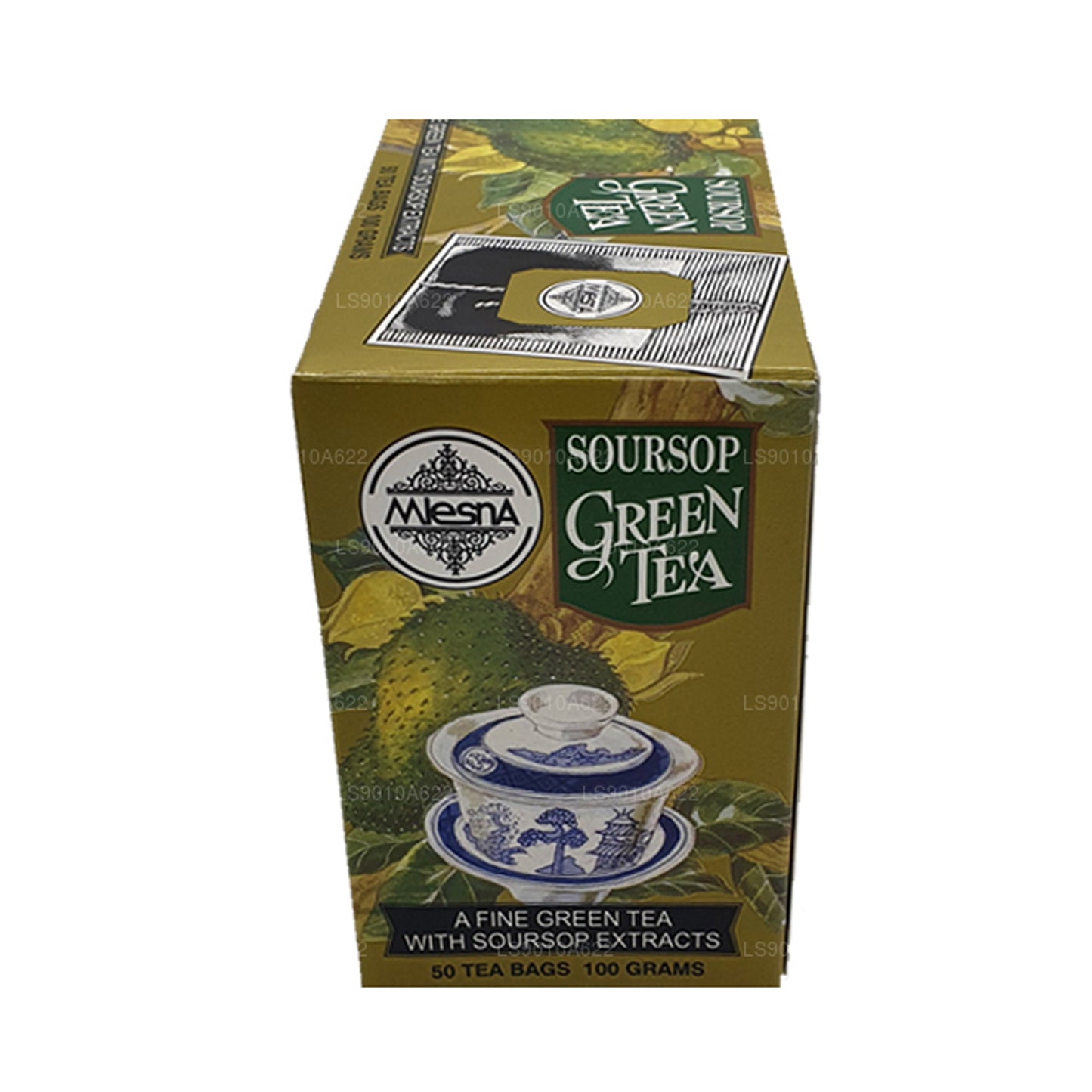 Té verde de guanábana Mlesna (100 g) 50 bolsitas de té