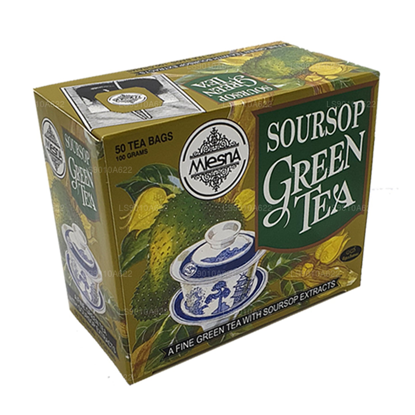 Té verde de guanábana Mlesna (100 g) 50 bolsitas de té