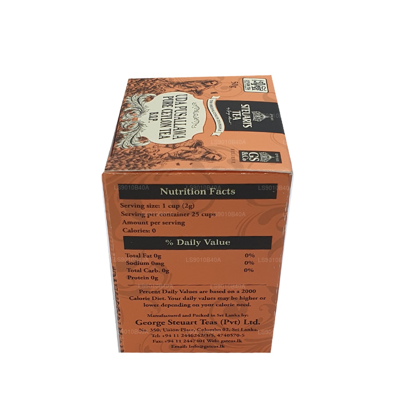 Té de hojas Uda Pusallawa BOP de George Steuart (50 g)