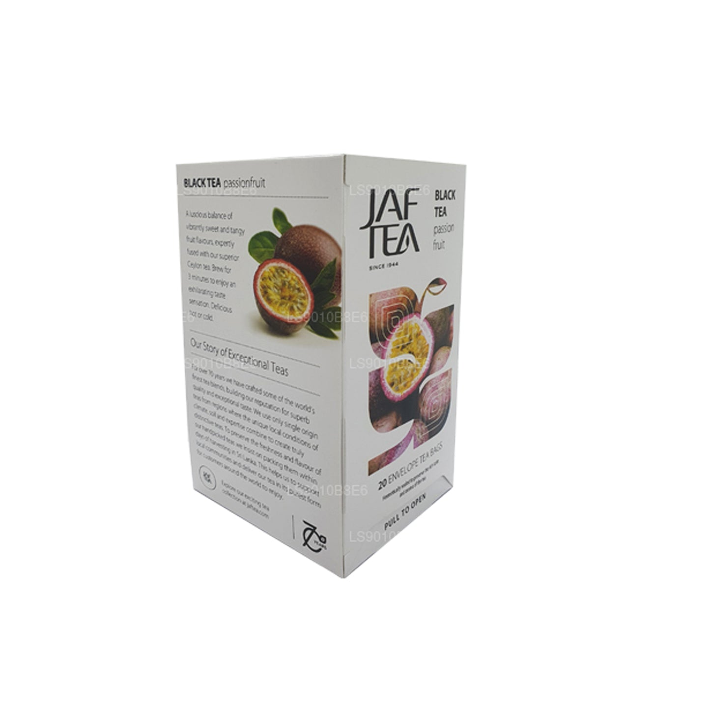 Bolsitas de té Jaf Tea Pure Fruits Collection para té negro, maracuyá, 30 g