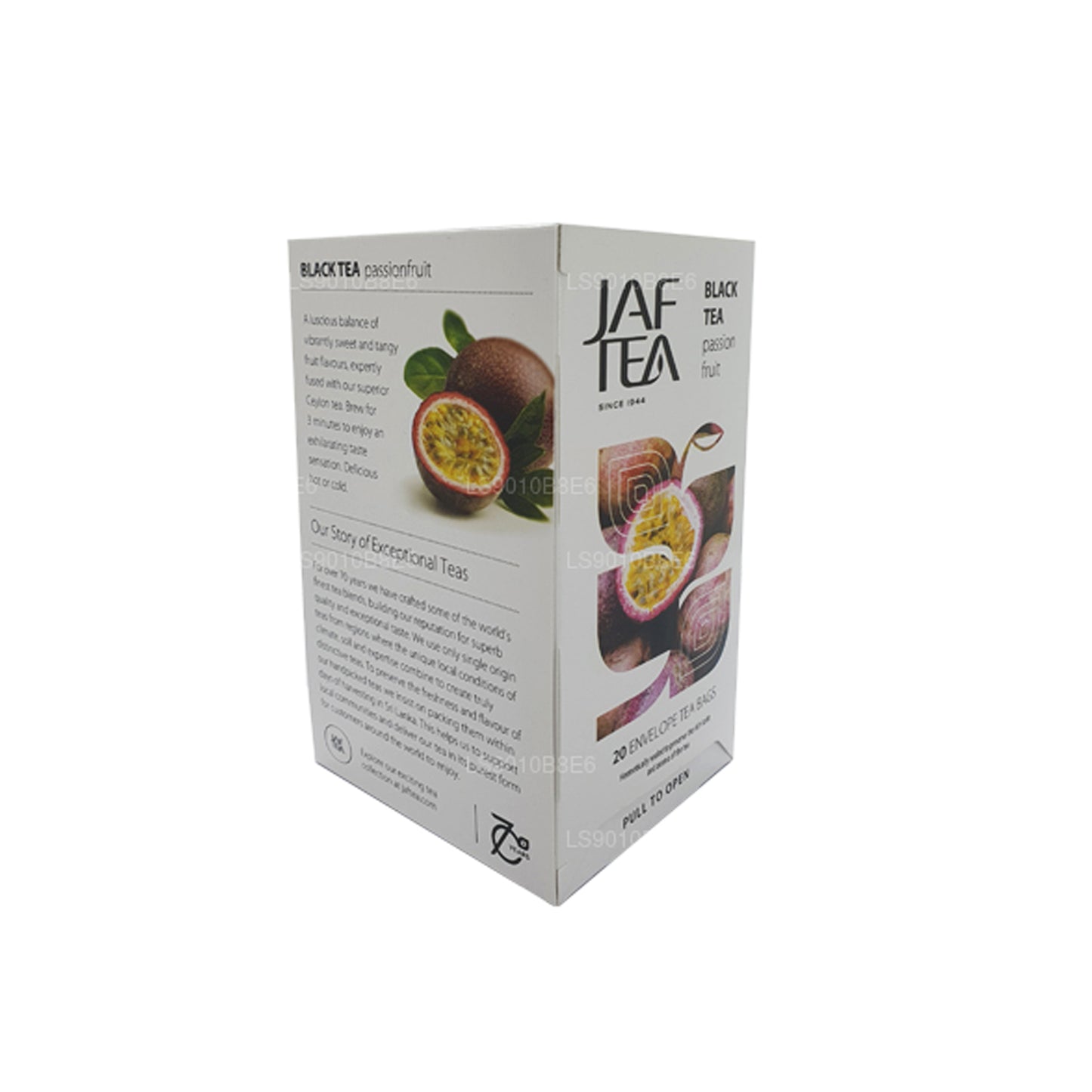 Bolsitas de té Jaf Tea Pure Fruits Collection para té negro, maracuyá, 30 g