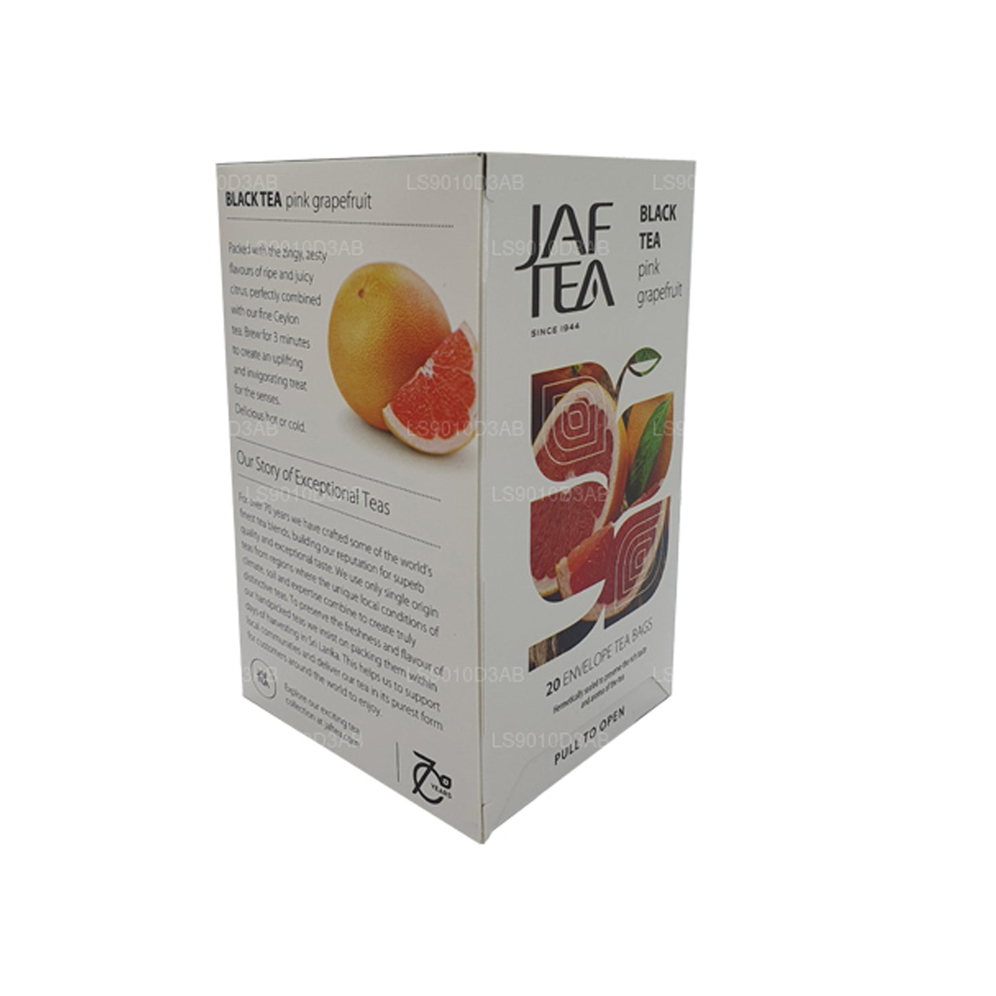 Bolsitas de té Jaf Tea Pure Fruits Collection para té negro, pomelo rosa y pomelo (30 g)