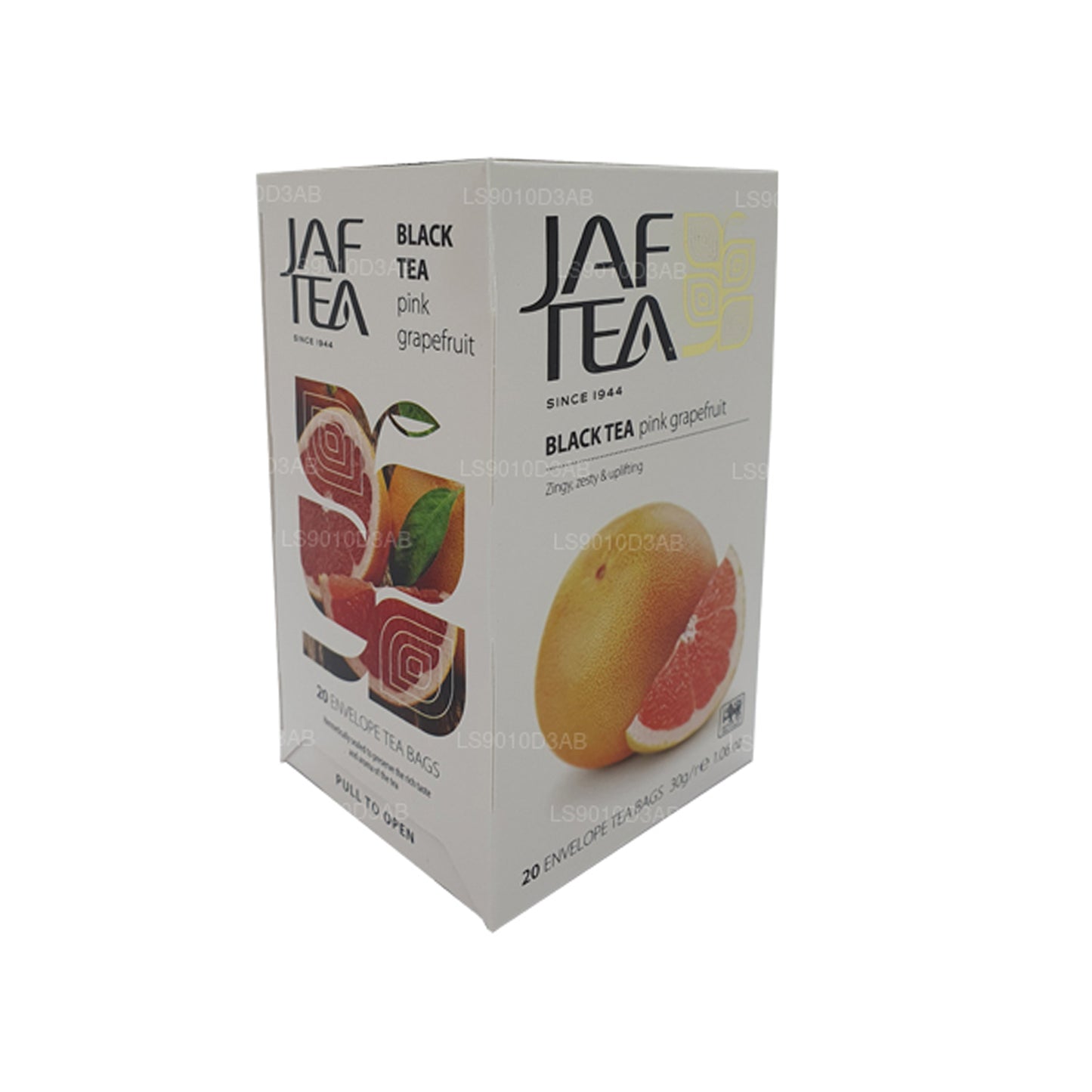 Bolsitas de té Jaf Tea Pure Fruits Collection para té negro, pomelo rosa y pomelo (30 g)