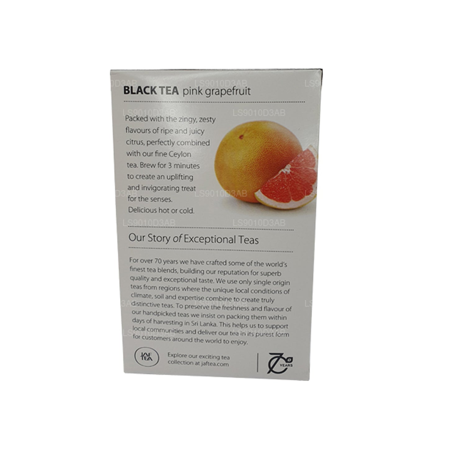 Bolsitas de té Jaf Tea Pure Fruits Collection para té negro, pomelo rosa y pomelo (30 g)