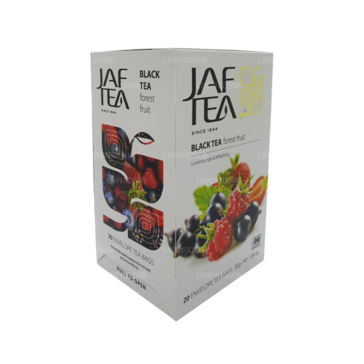 Té negro Jaf Tea Pure Fruits Collection (30 g), 20 bolsitas de té