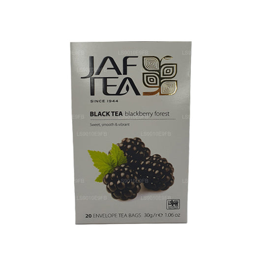 Bolsitas de té Jaf Tea Pure Fruits Collection de té negro con diseño de bosque de zarzamoras (30 g)