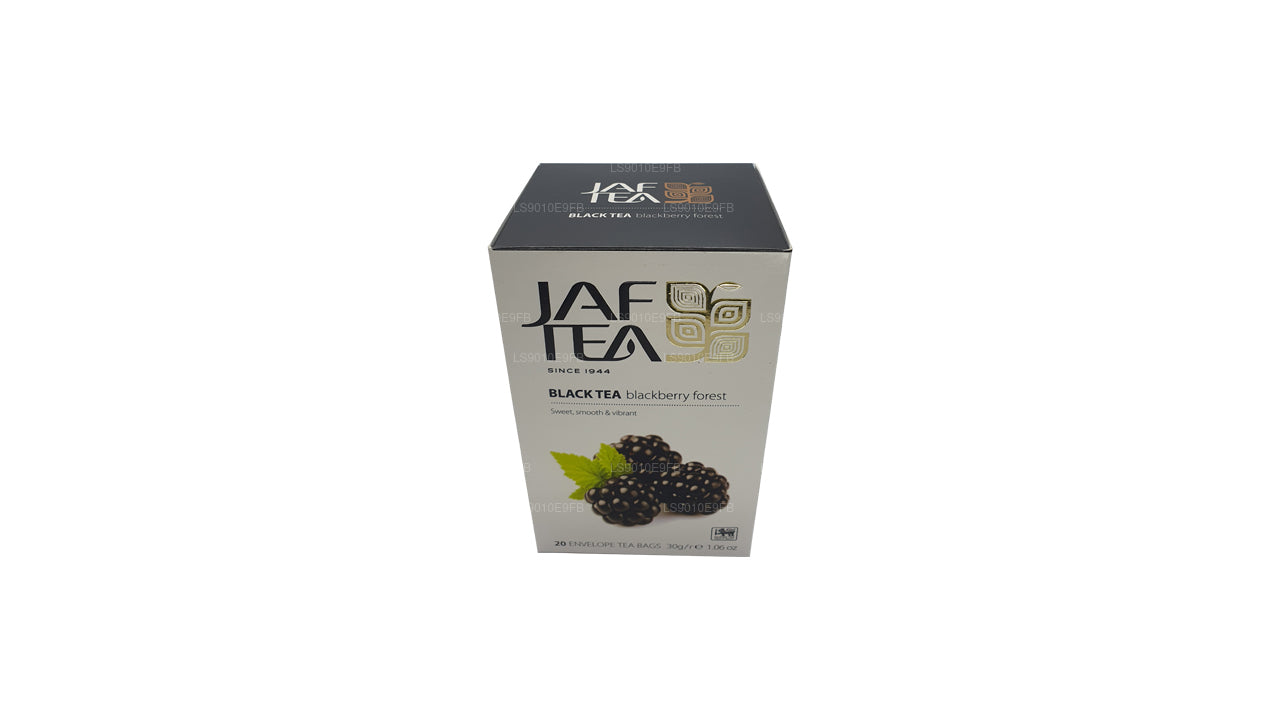 Bolsitas de té Jaf Tea Pure Fruits Collection de té negro con diseño de bosque de zarzamoras (30 g)
