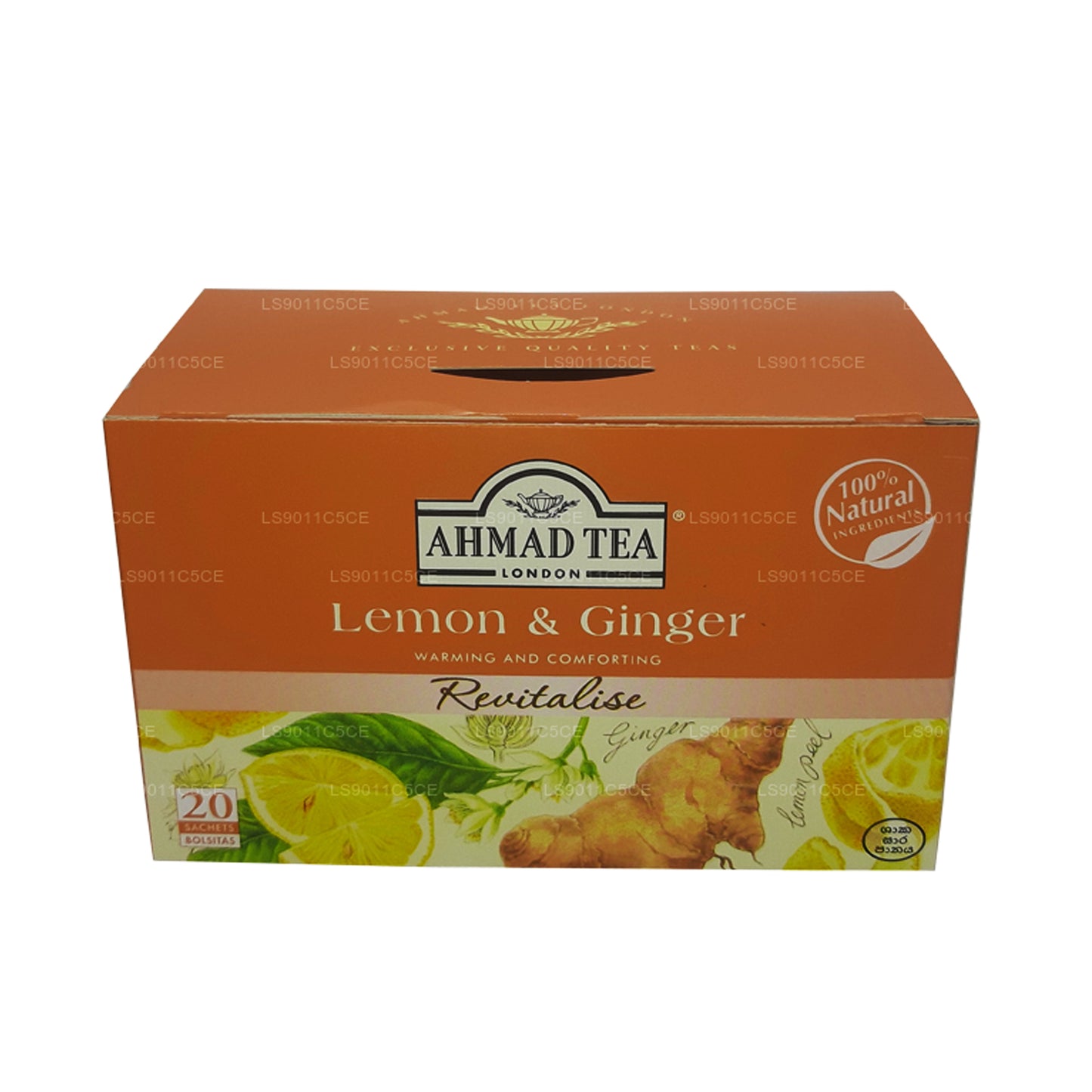 Té de limón y jengibre Ahmad (40 g), 20 bolsitas de aluminio