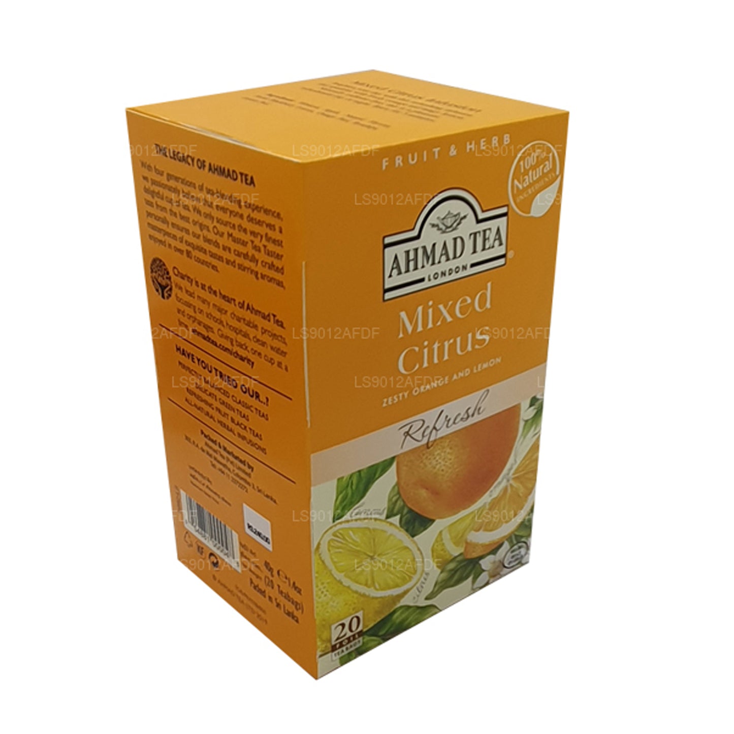 Té cítrico mixto Ahmad Tea (40 g) 20 bolsitas de té