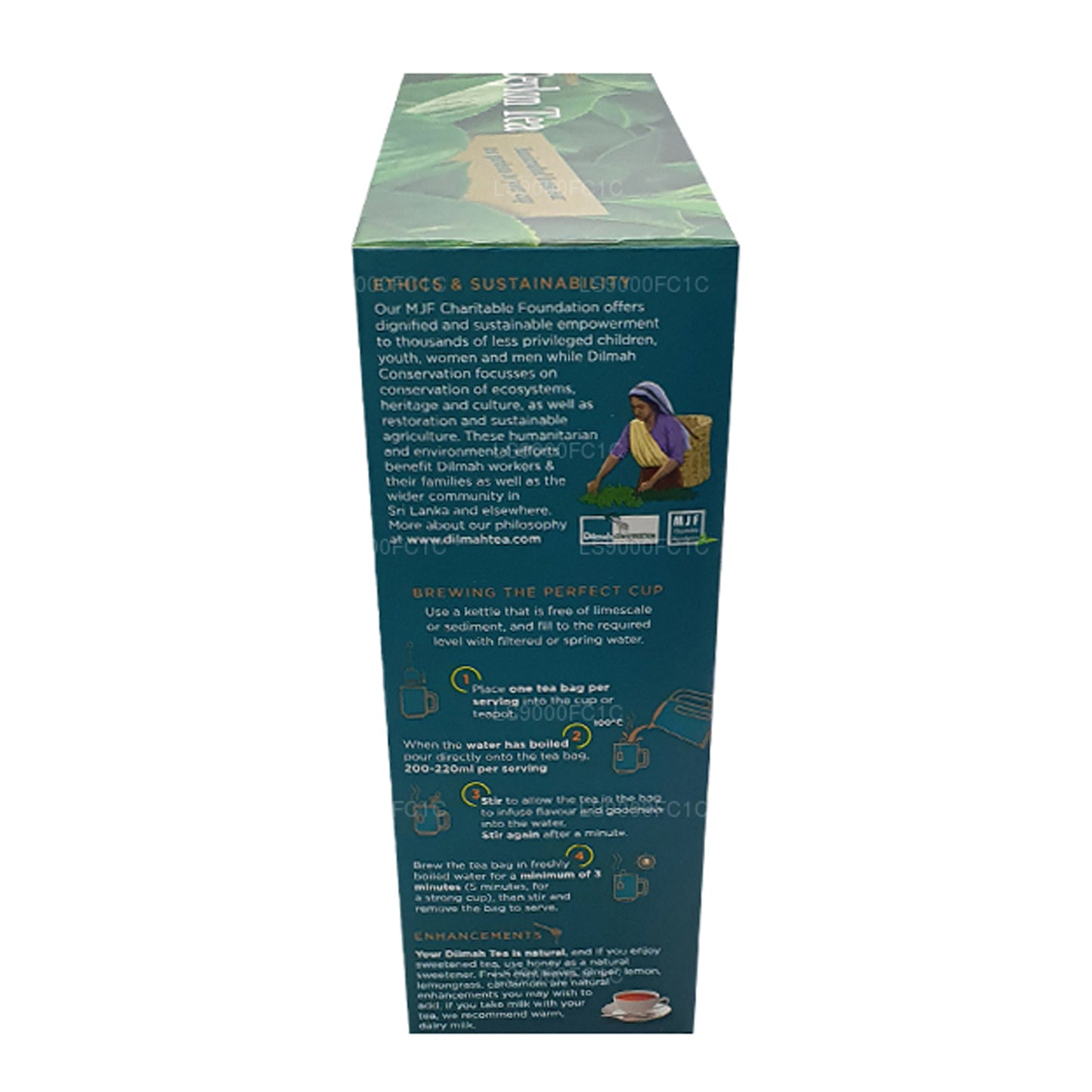 Té de Ceilán Dilmah Premium, envuelto individualmente, 100 bolsitas de té (200 g)