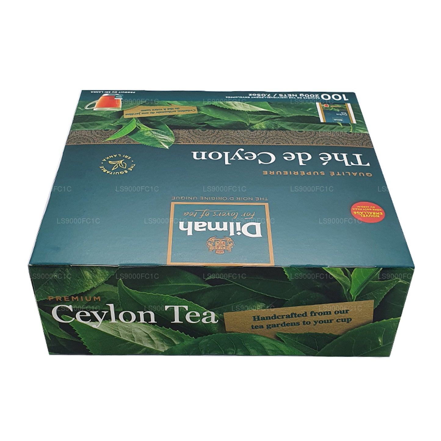 Té de Ceilán Dilmah Premium, envuelto individualmente, 100 bolsitas de té (200 g)