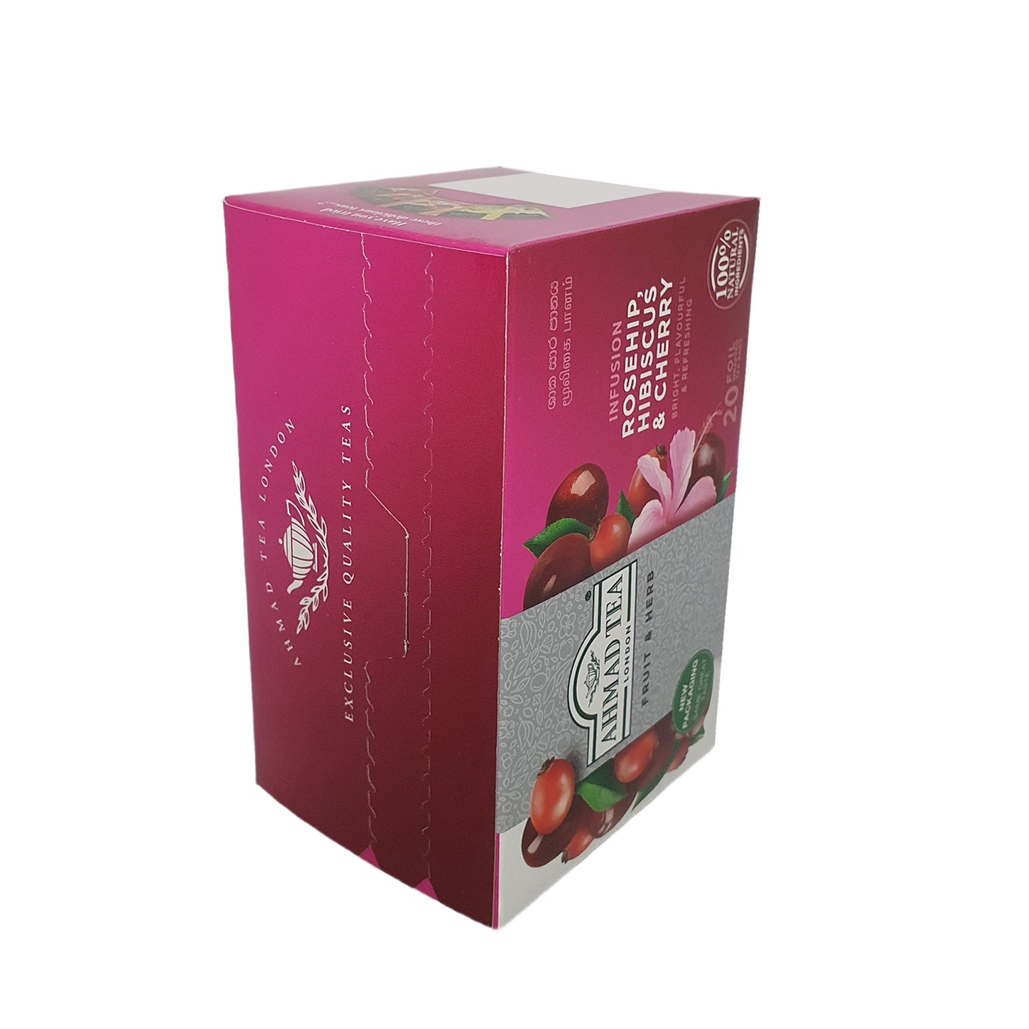 20 bolsitas de té Ahmad de rosa mosqueta, hibisco y cereza (40 g)