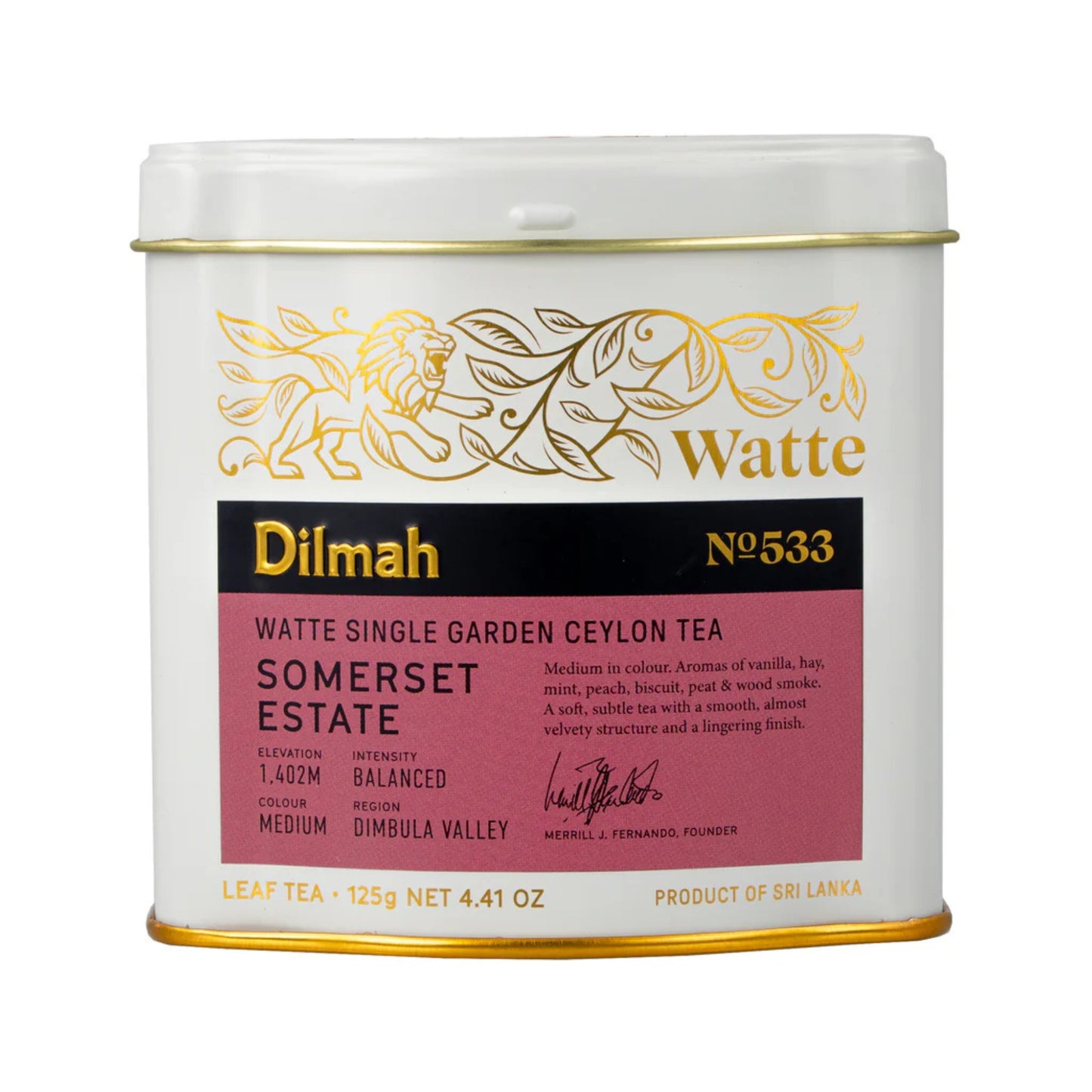 Té de hojas sueltas Dilmah Uda Watte (125 g)