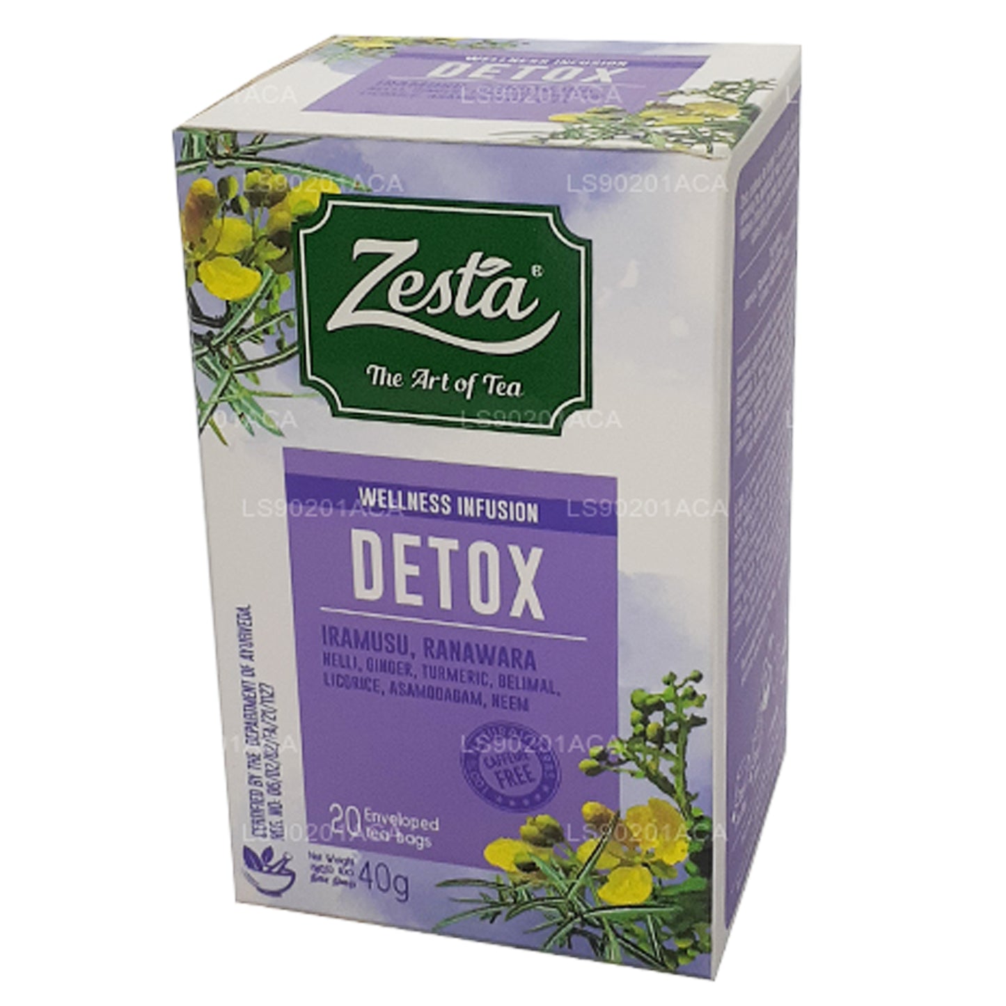 Zesta Detox Iramusu, Ranawara (40 g), 20 bolsitas de té