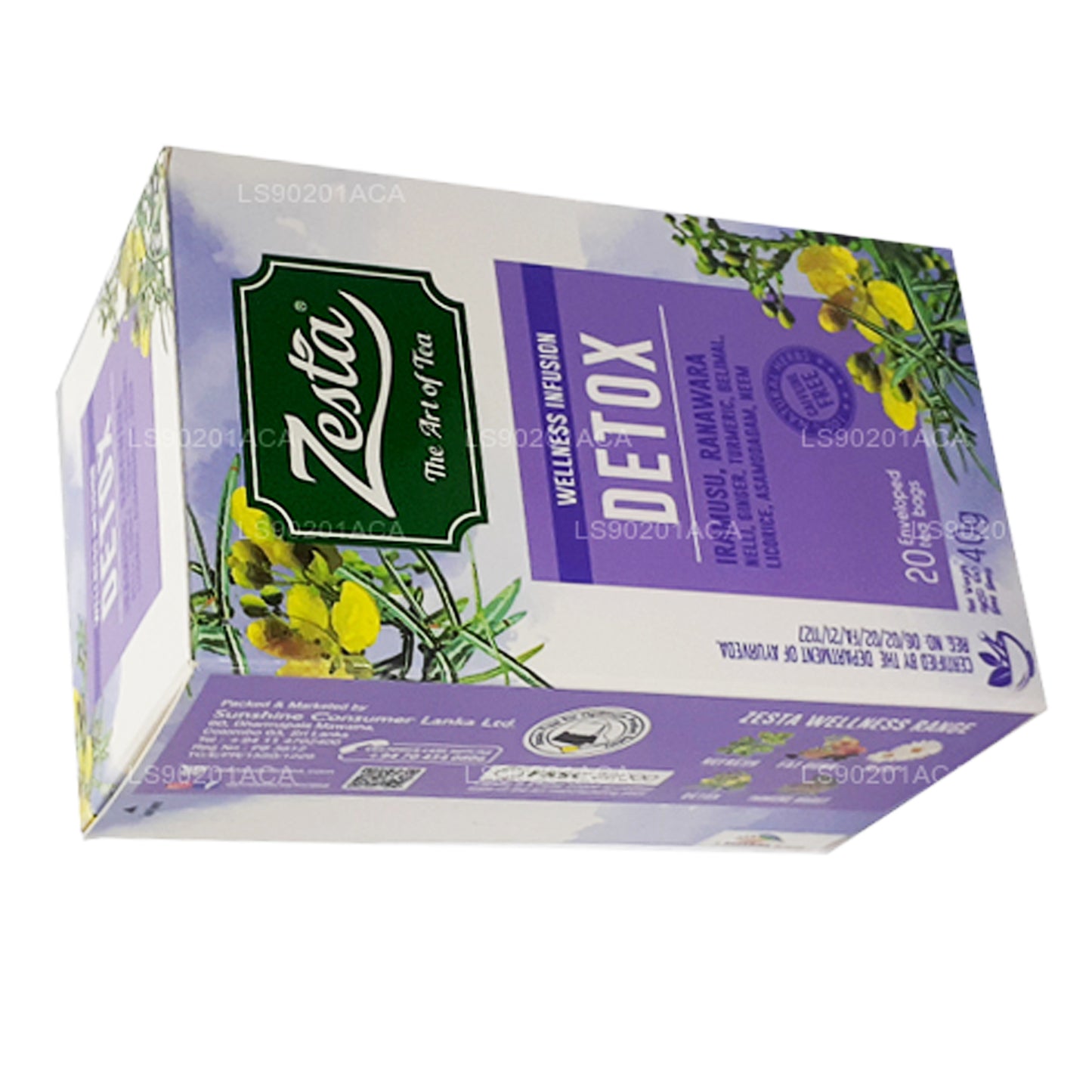 Zesta Detox Iramusu, Ranawara (40 g), 20 bolsitas de té